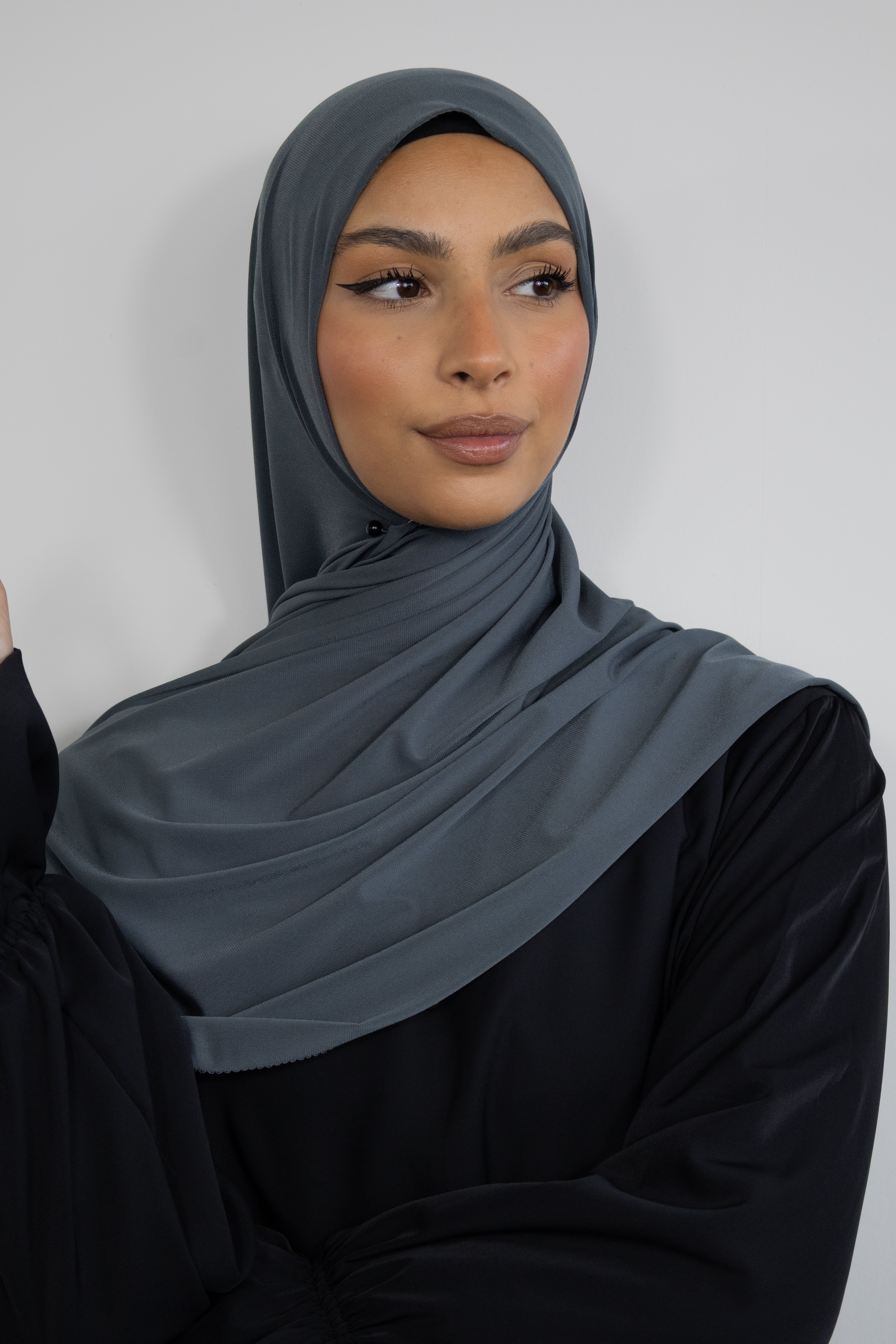 Hijab jersey premium 75x200cm - Charcoal