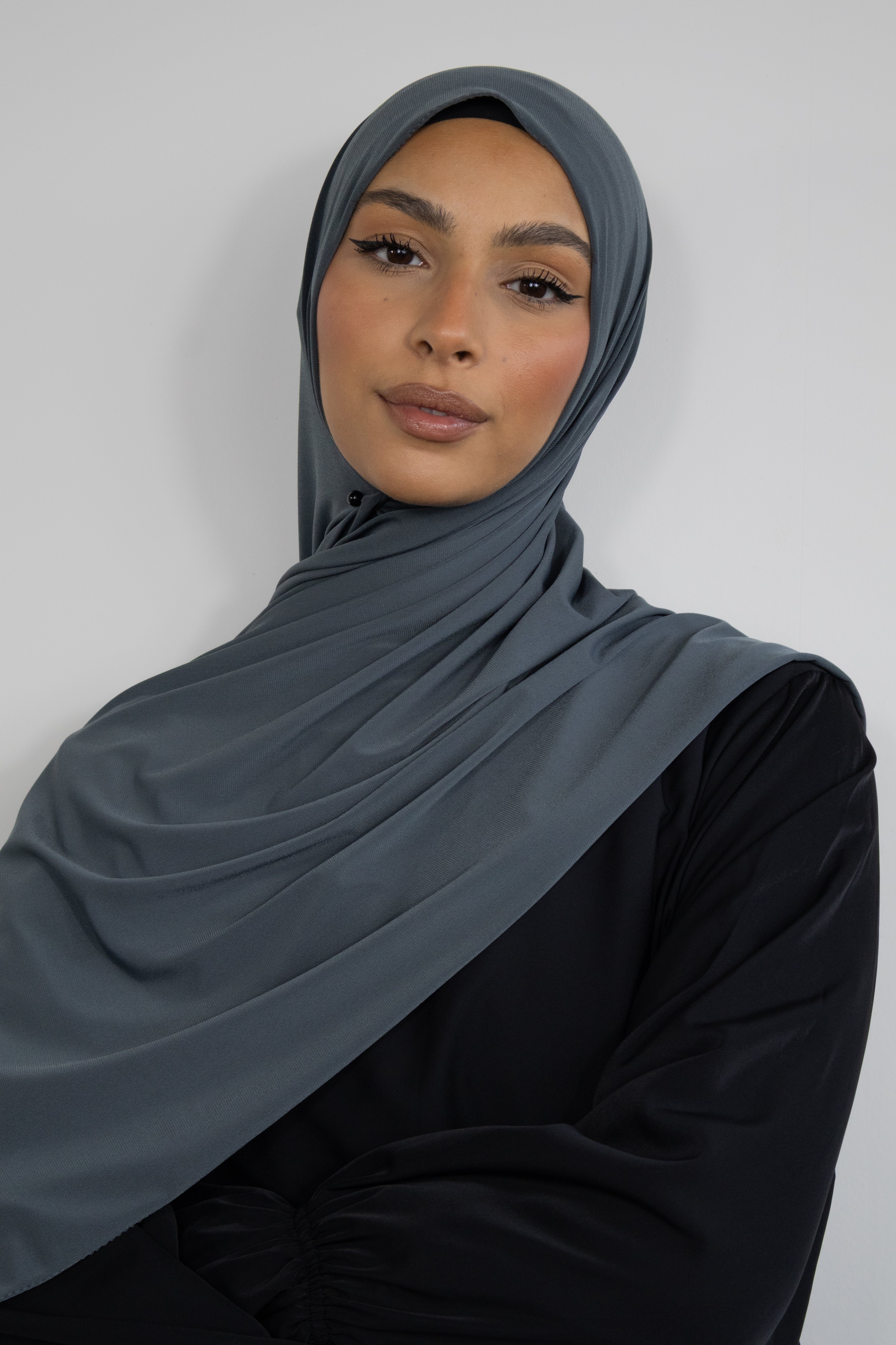 Hijab jersey premium 75x200cm - Charcoal