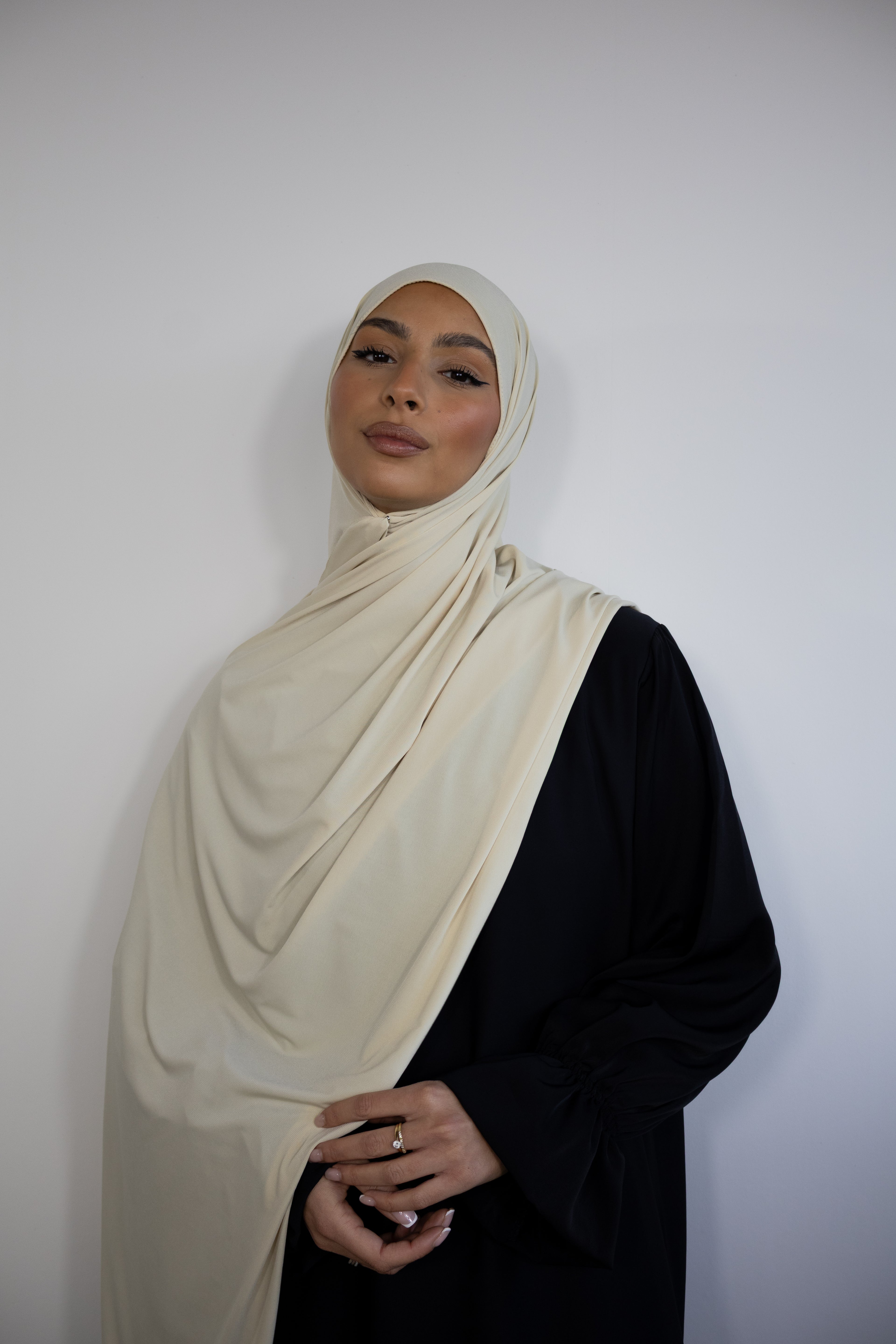 Hijab jersey premium 75x200cm - Ivory