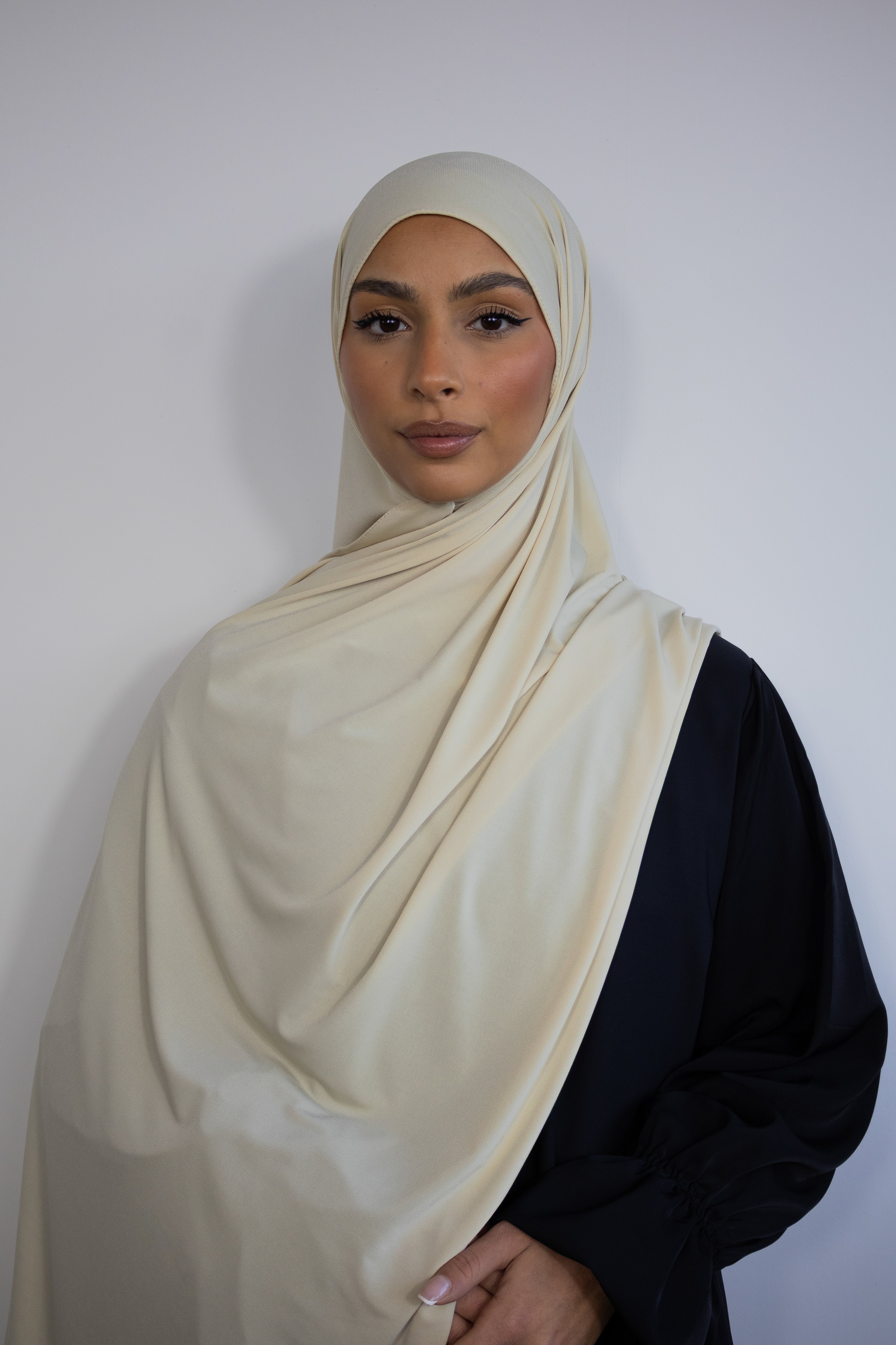 Hijab jersey premium 75x200cm - Ivory