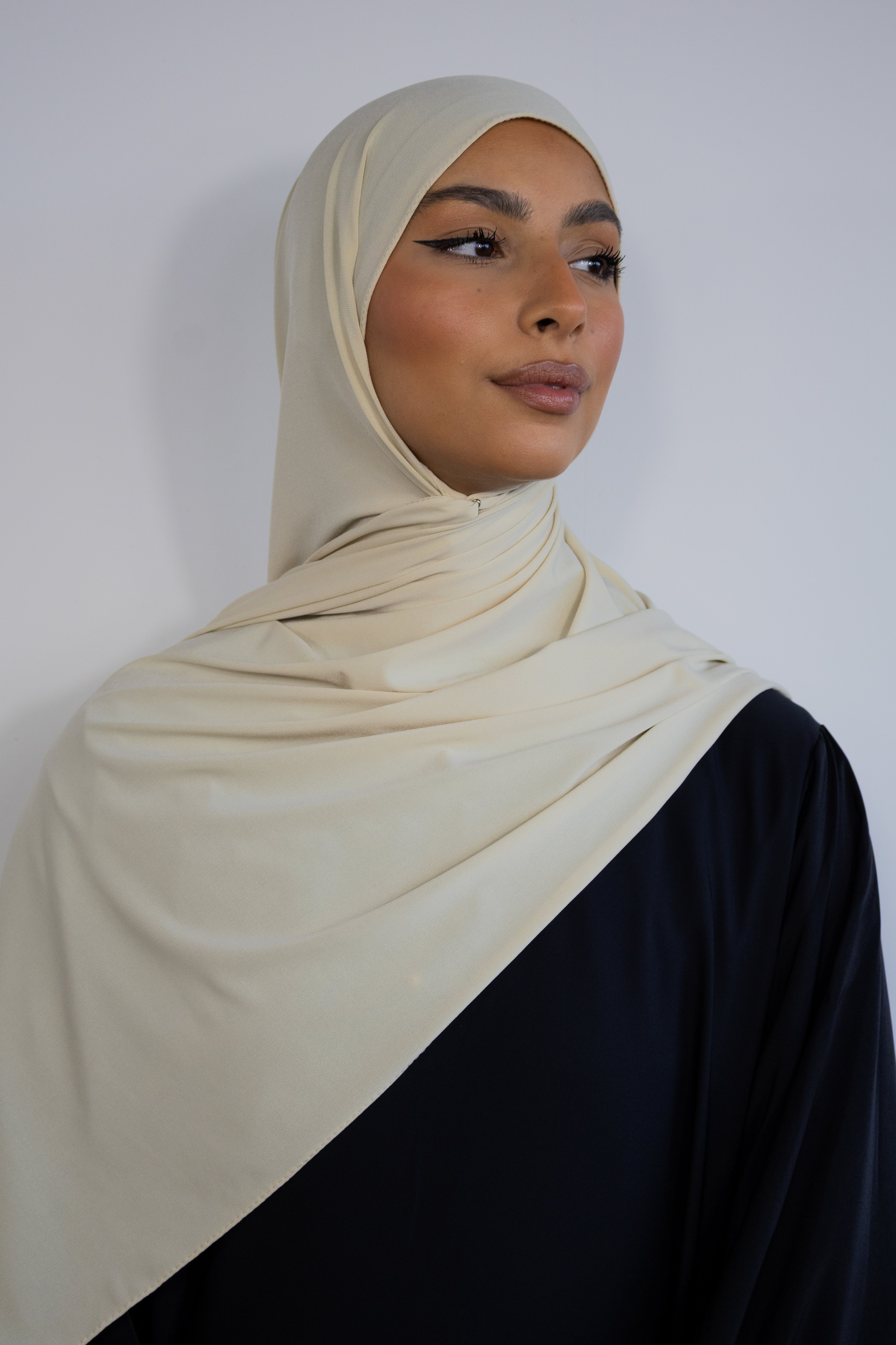 Hijab jersey premium 75x200cm - Ivory