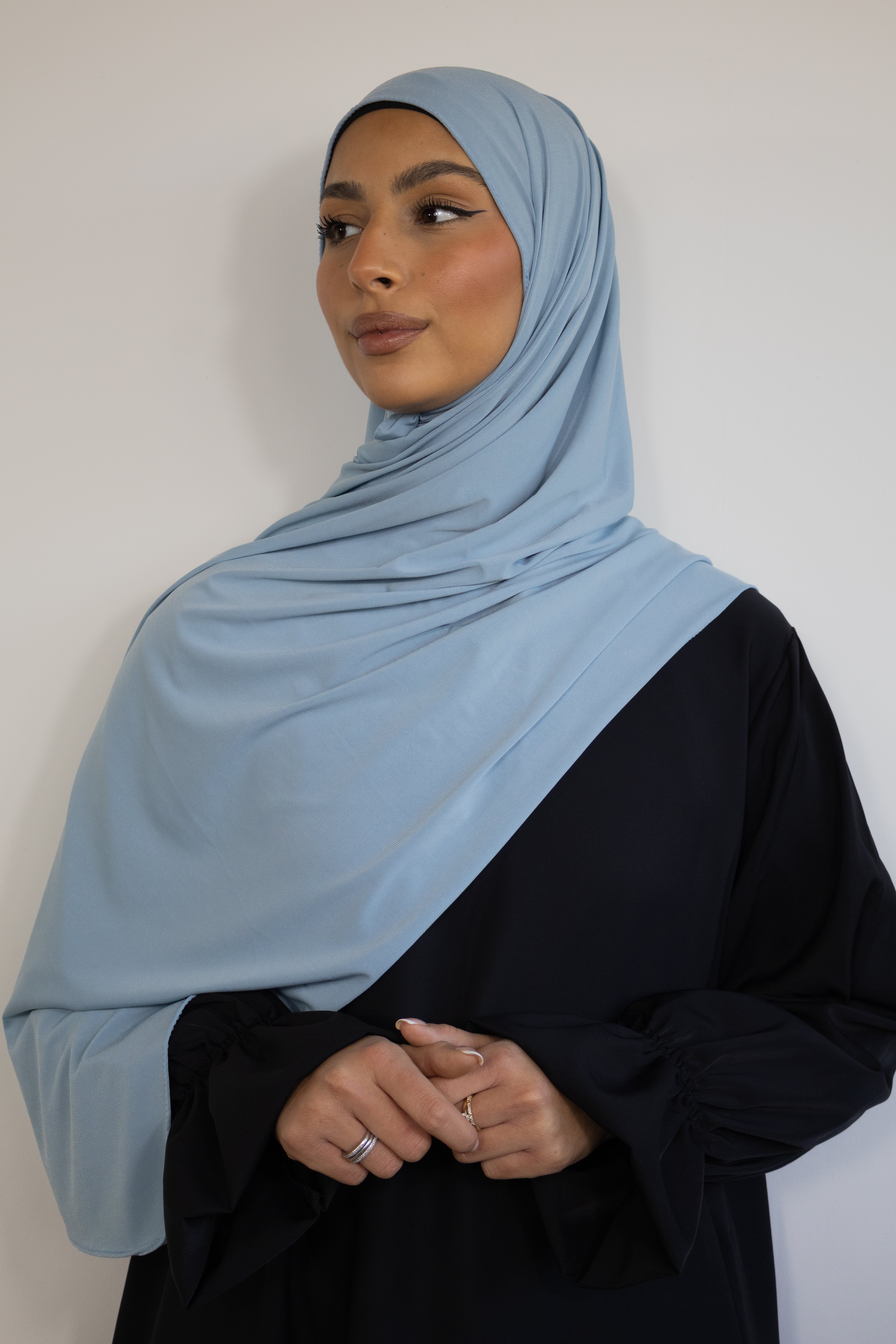 Hijab jersey premium 75x200cm - Baby blue