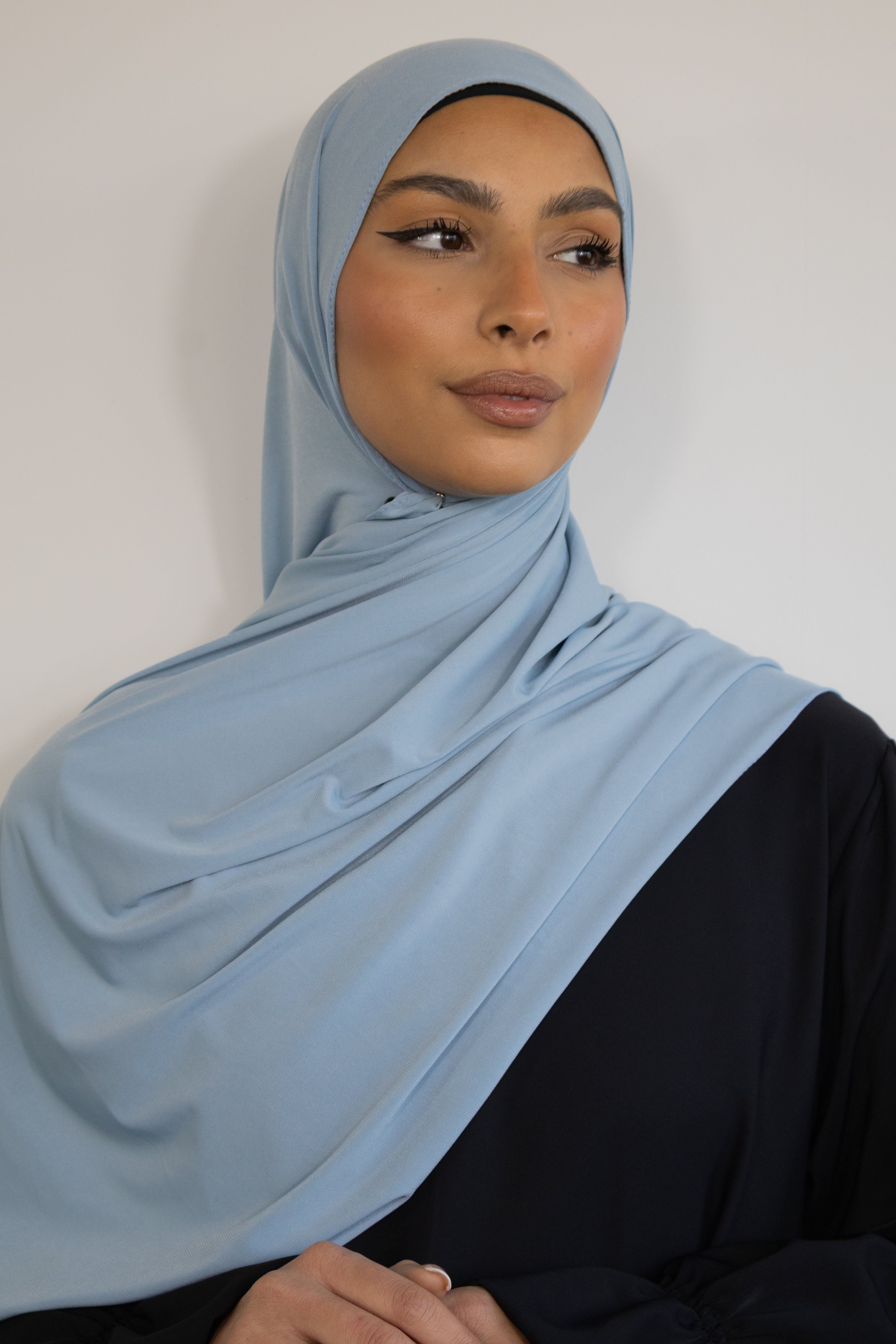 Hijab jersey premium 75x200cm - Baby blue