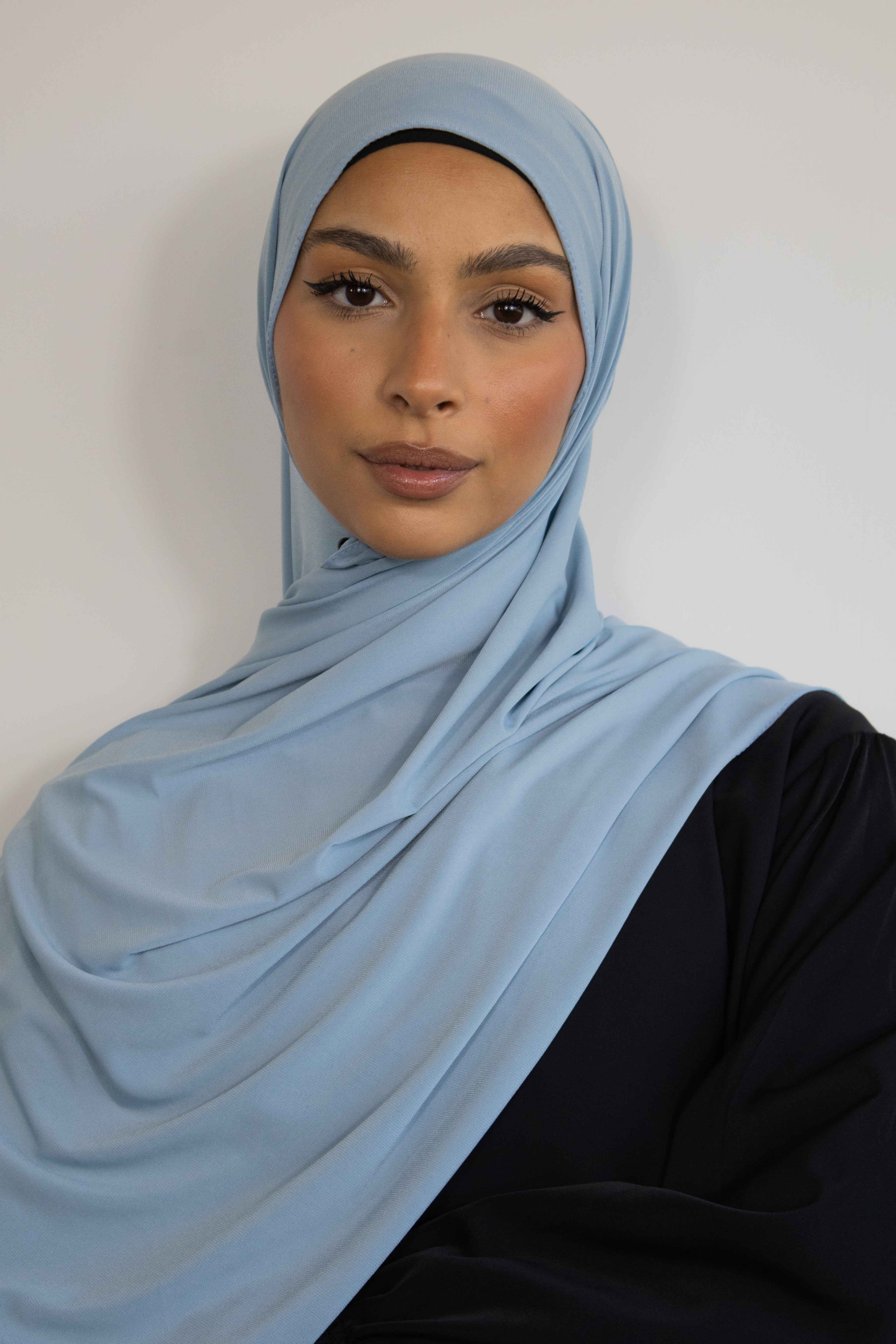 Hijab jersey premium 75x200cm - Baby blue