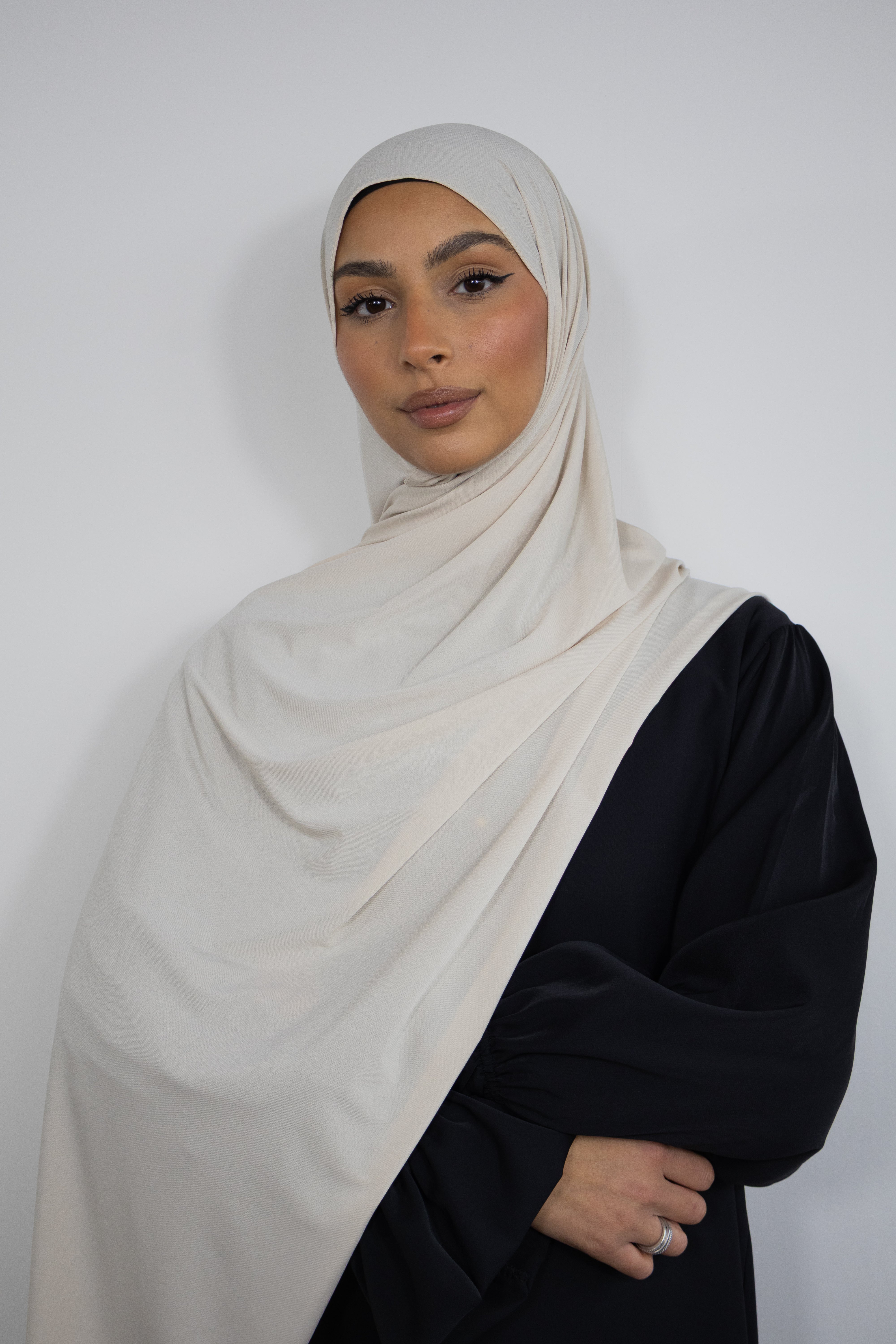 Premium jersey hijab 75x200cm - Cream