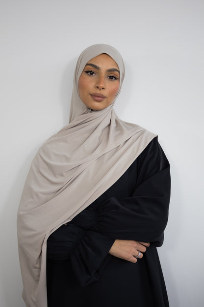 Hijab jersey premium 75x200cm - Stone
