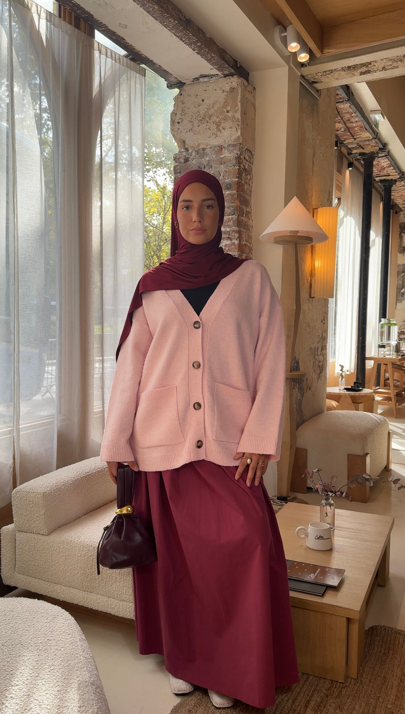 Cardigan pull - Rose