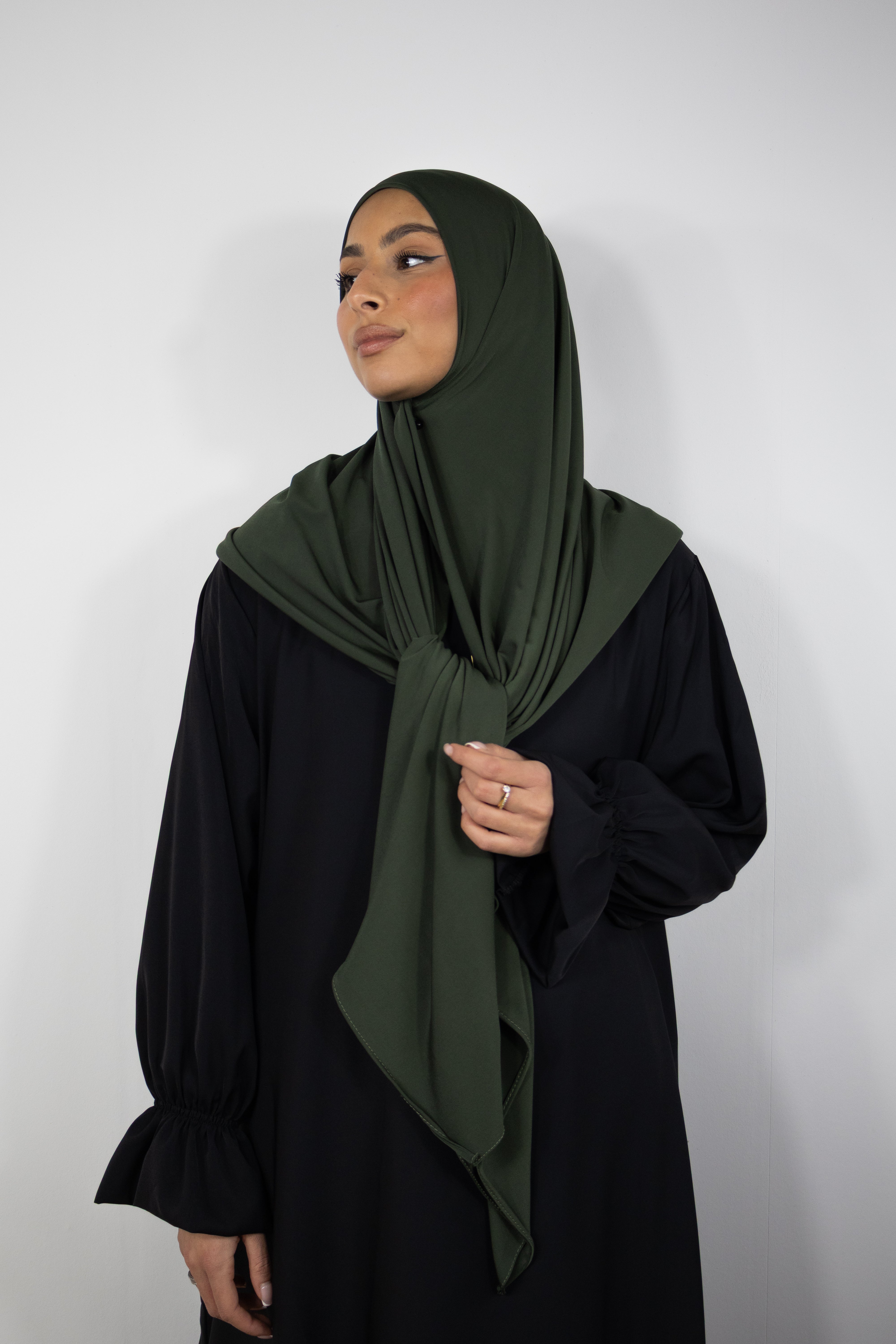 Hijab jersey premium 150x150cm - Army