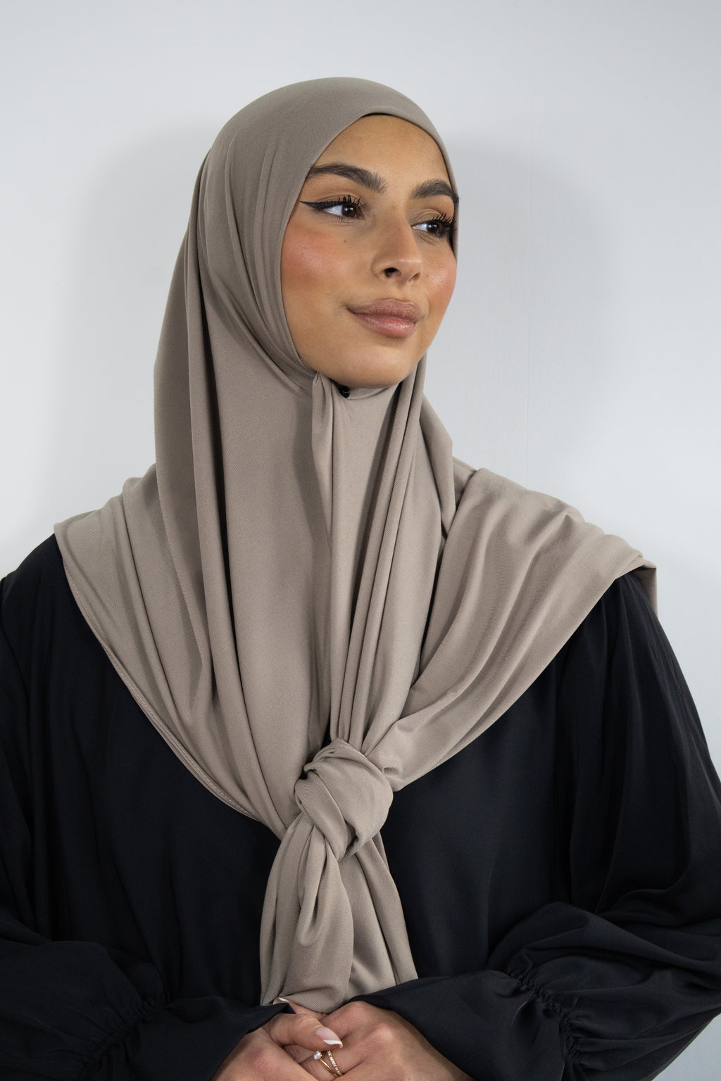 Hijab jersey premium 150x150cm - Greige