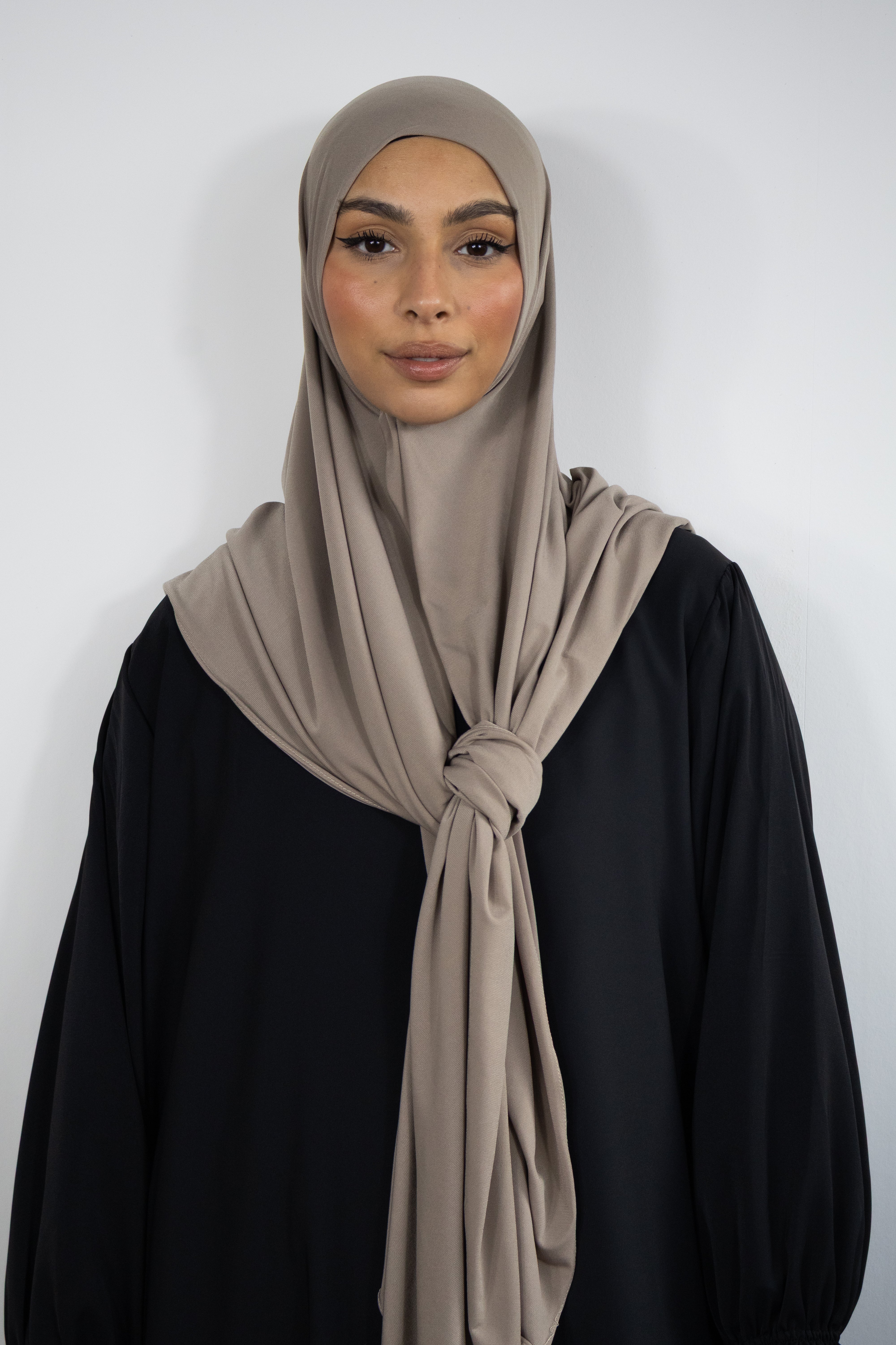 Hijab jersey premium 150x150cm - Greige