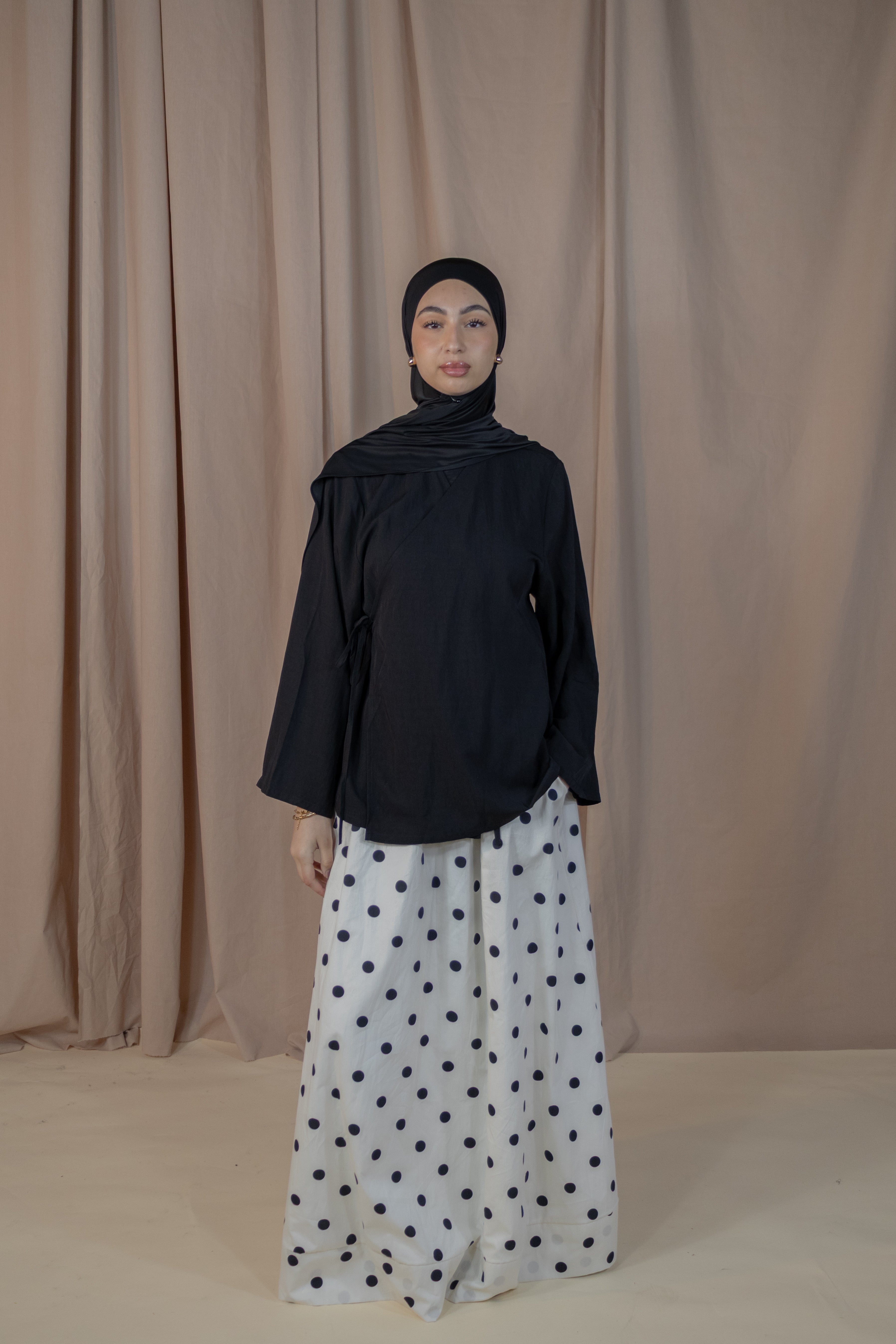 Haut cache coeur - Noir