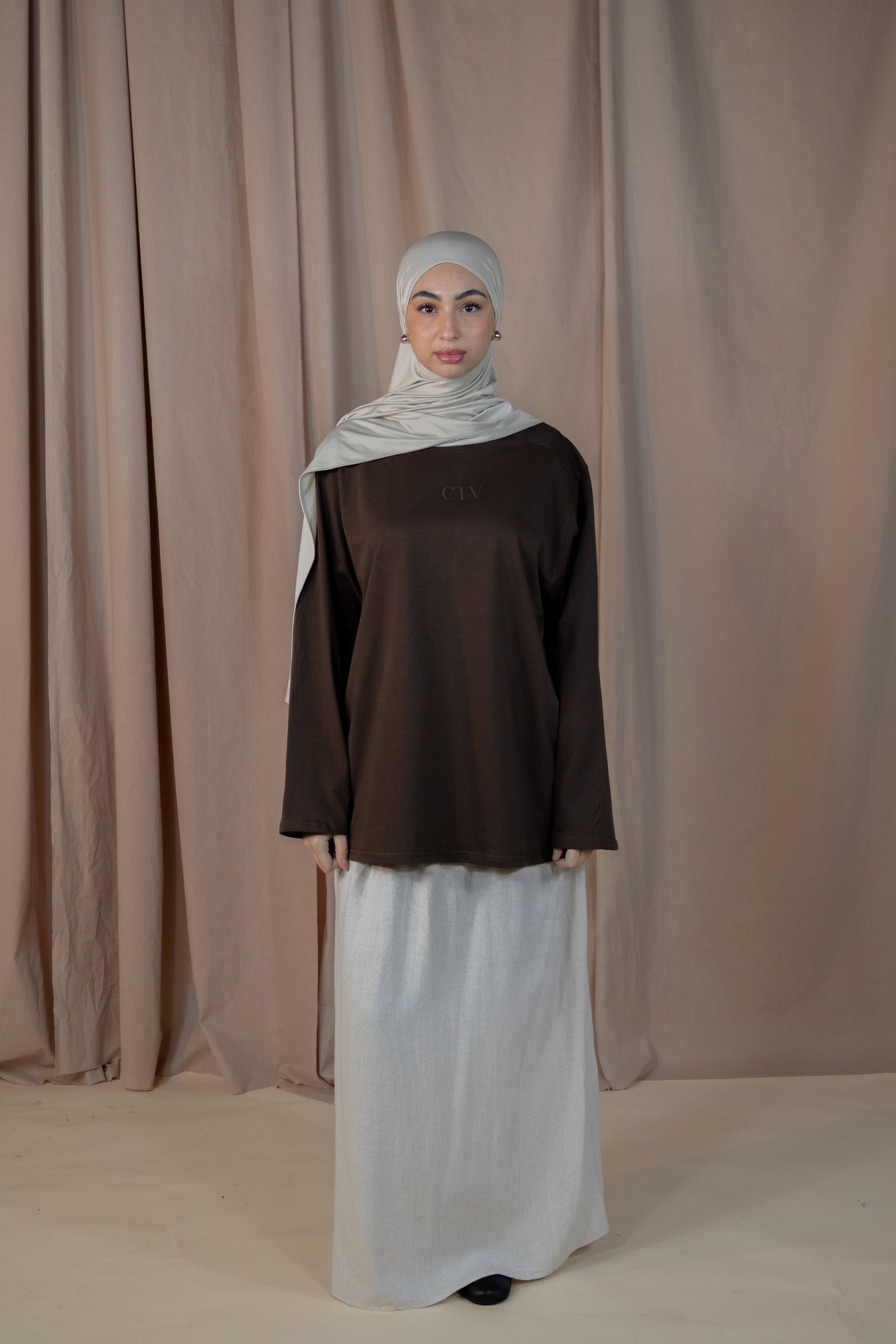 T-shirt CTV - Marron