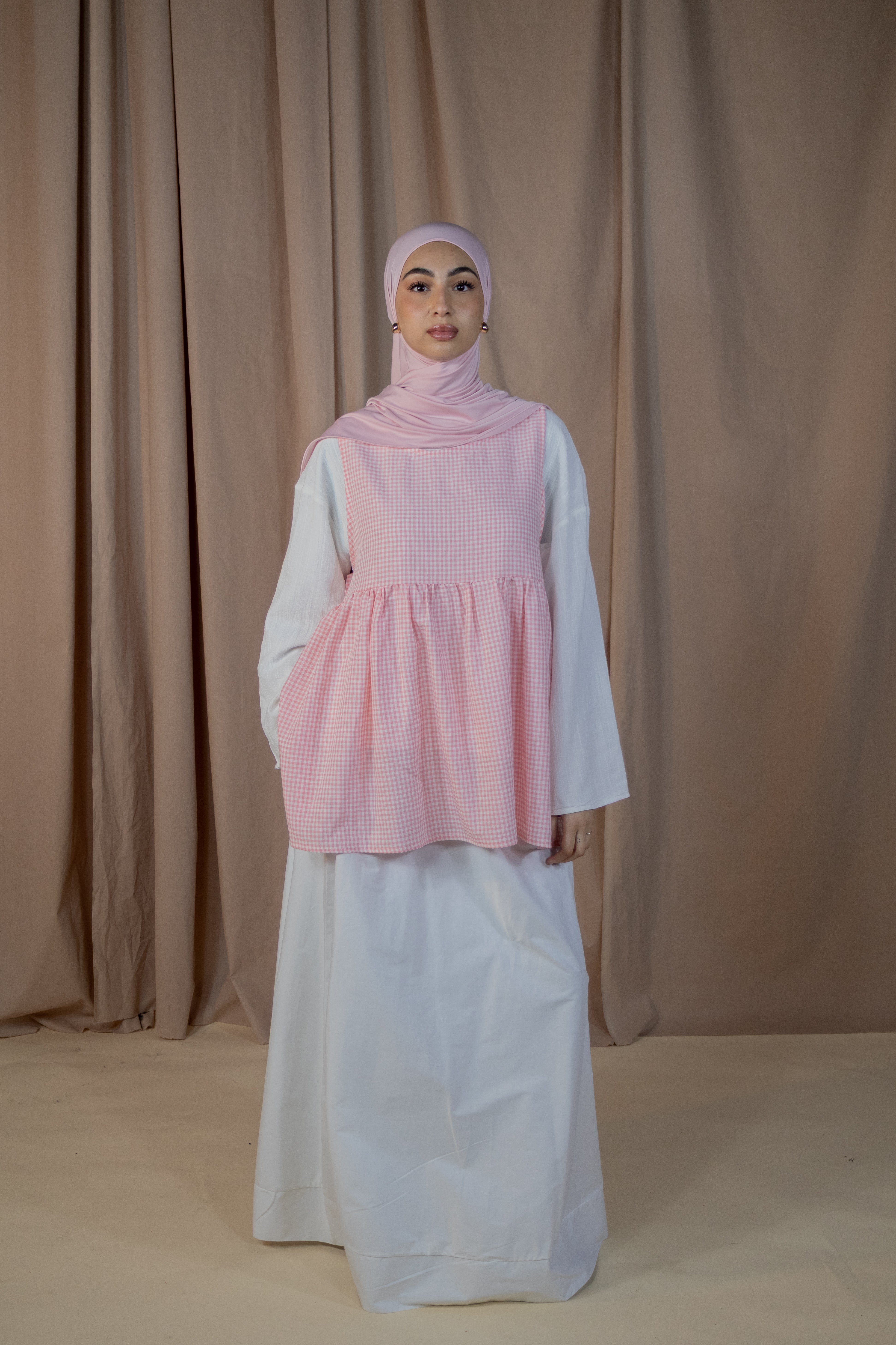 Haut sans manches vichy - Rose