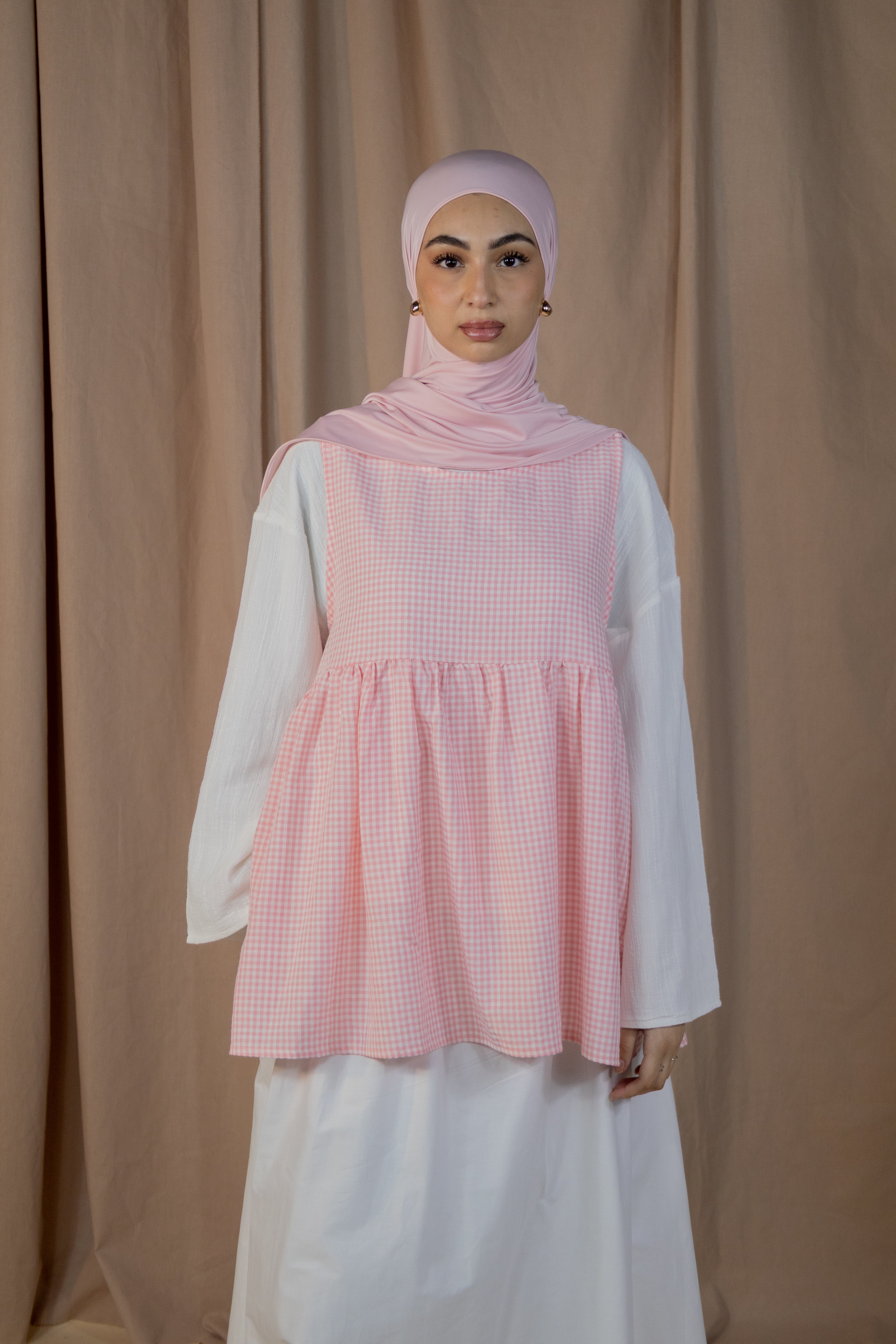 Haut sans manches vichy - Rose