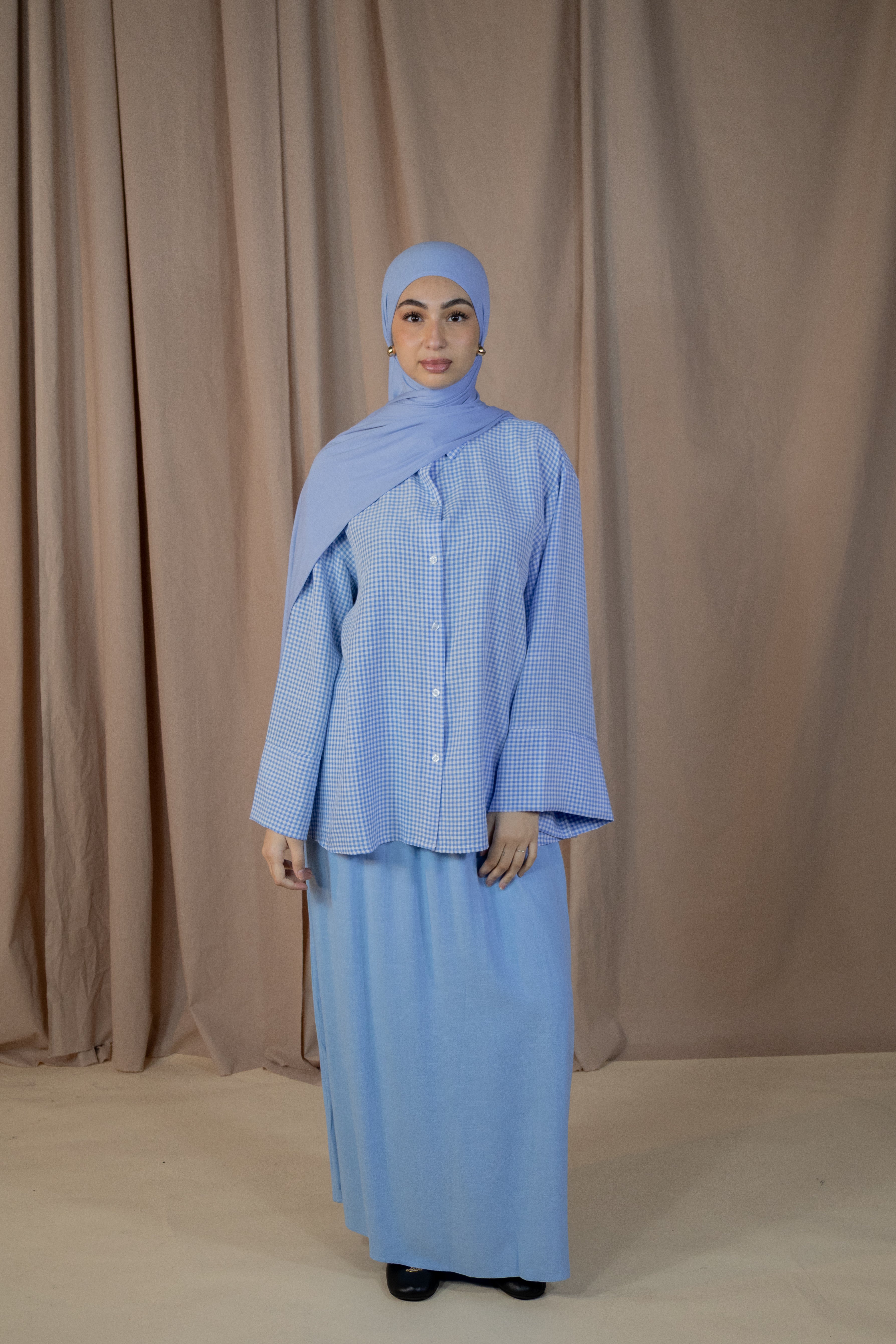 Chemise vichy - Bleu