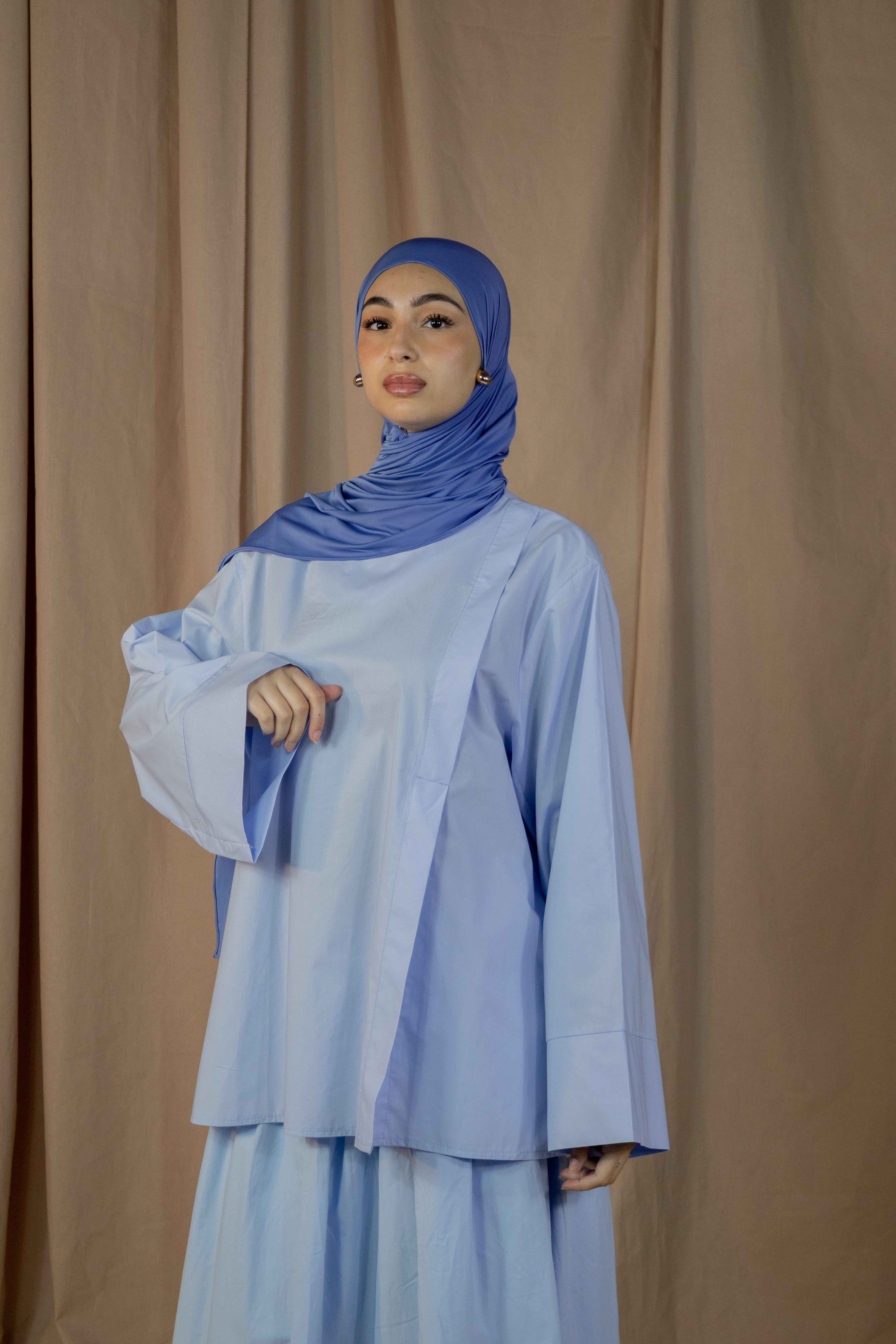 Haut à fente - Bleu