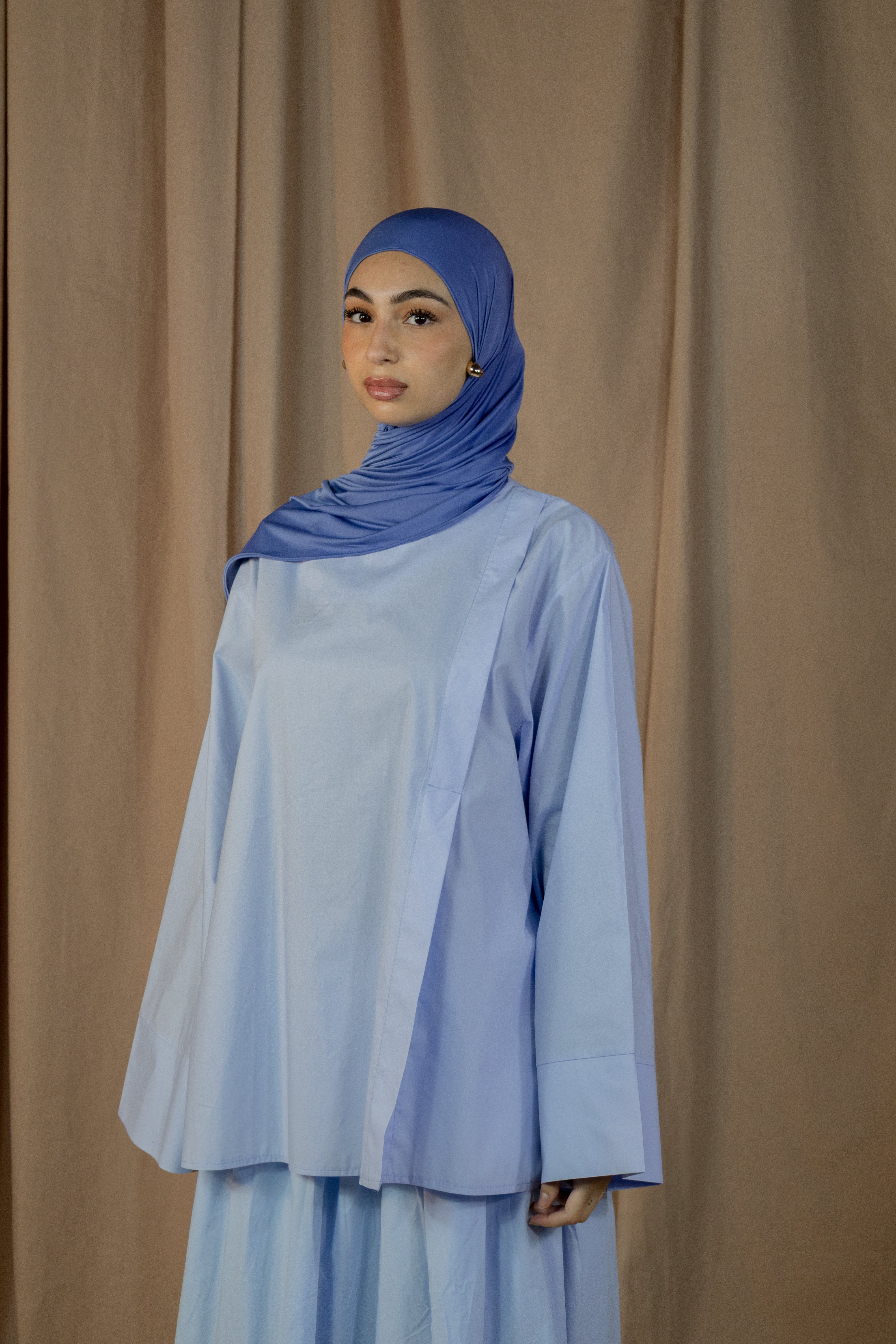 Haut à fente - Bleu