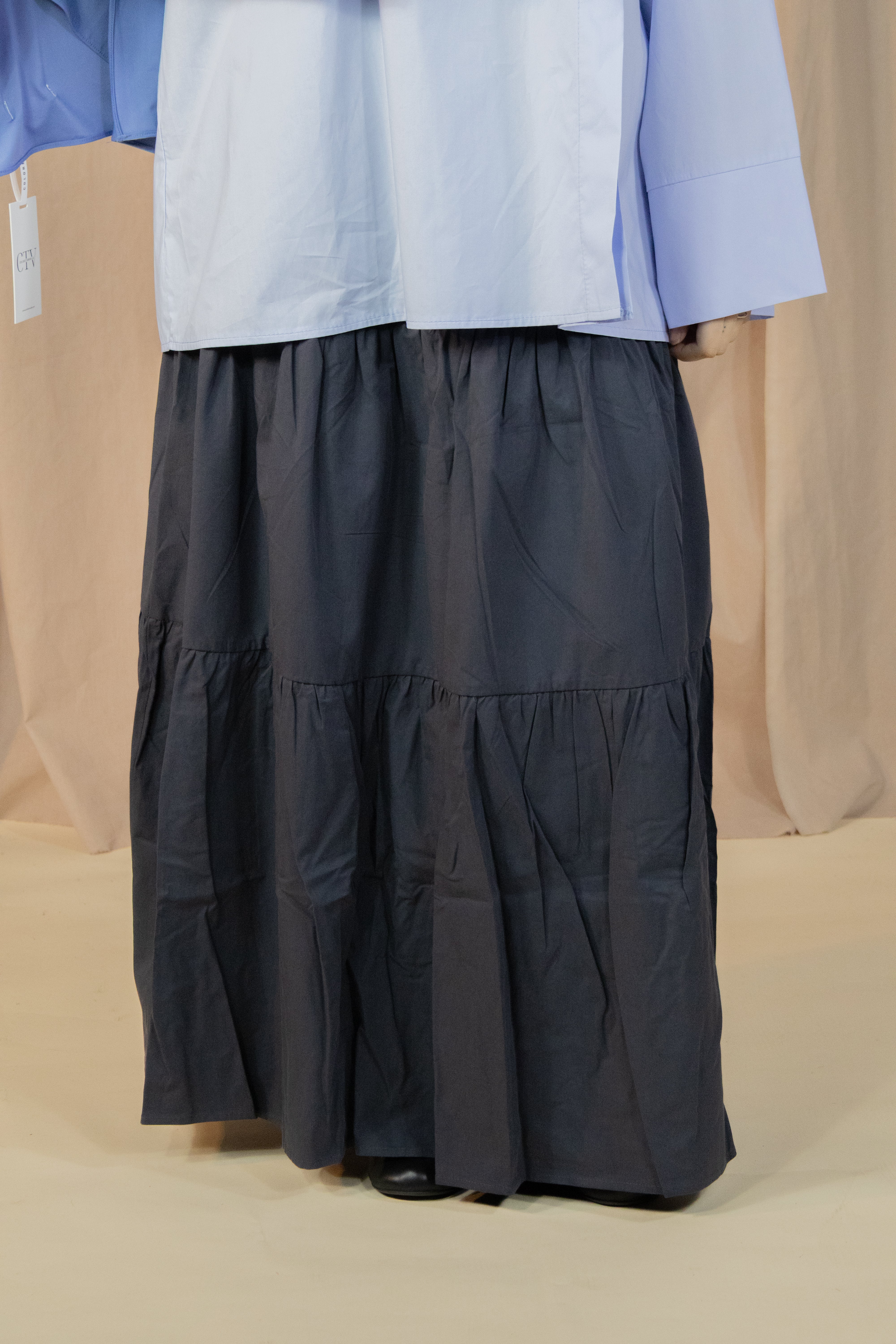 Jupe à volants - Bleu jean