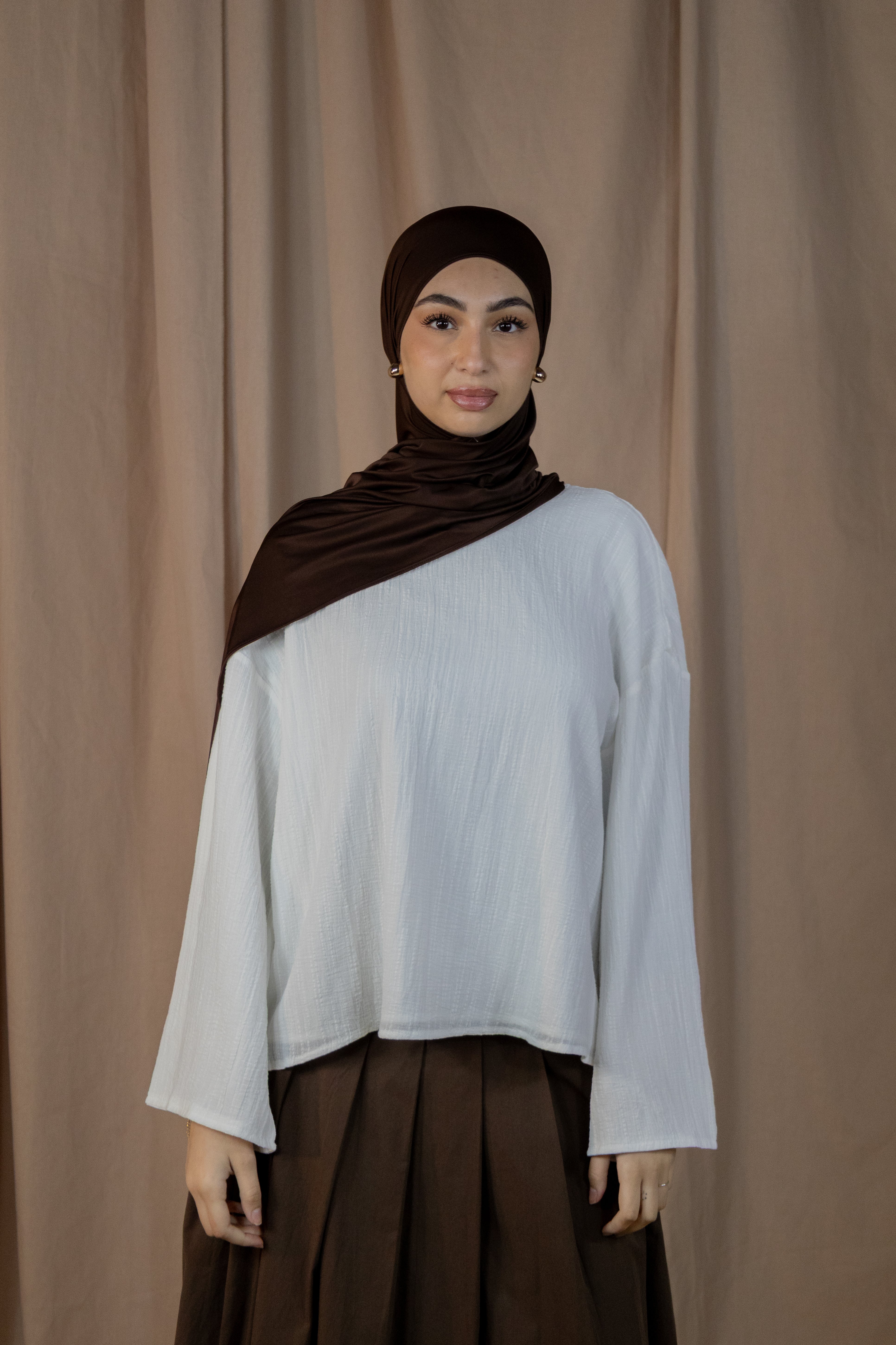 Haut texturé - Blanc