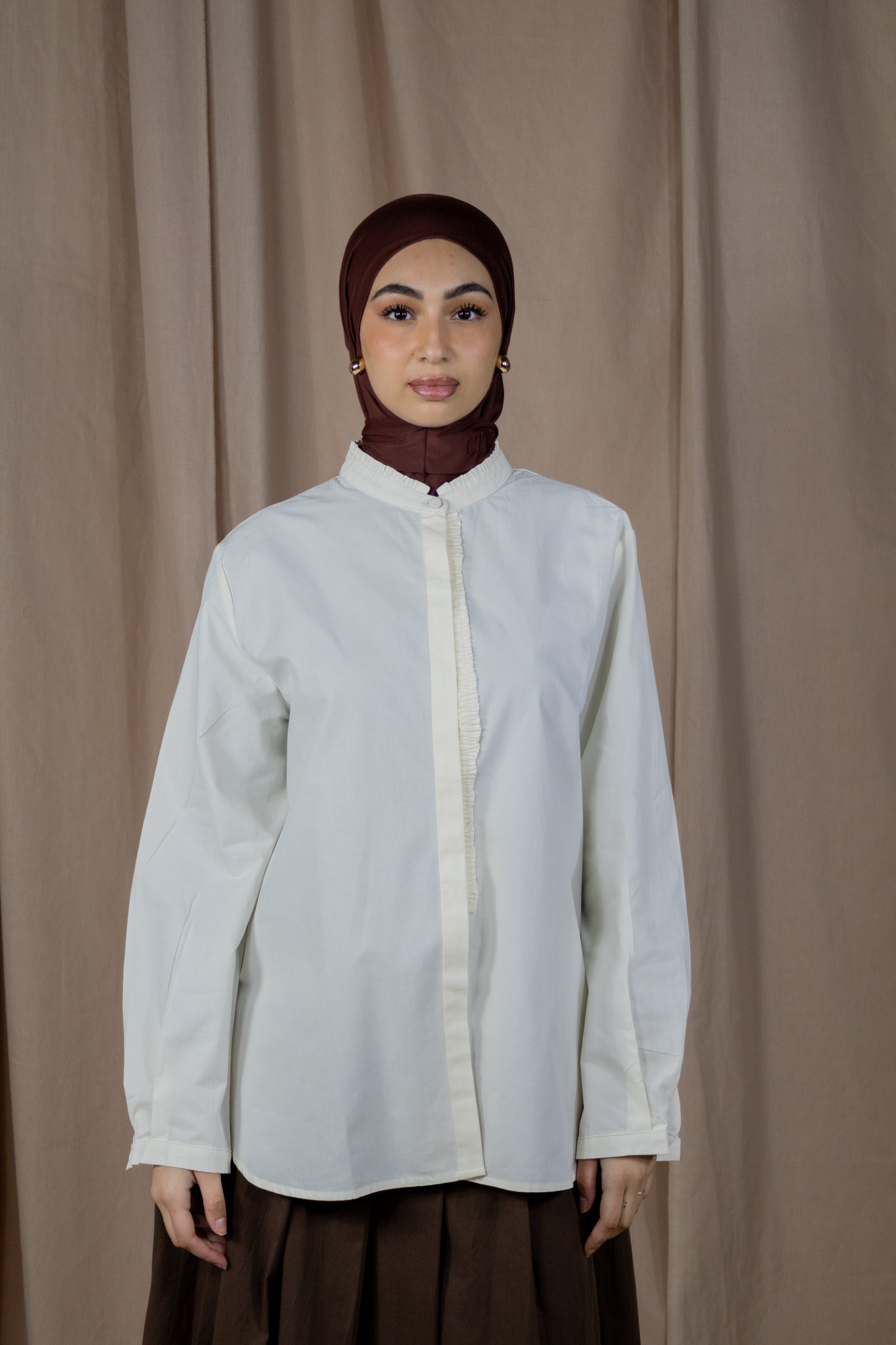 Chemise à volants - Jaune beurre