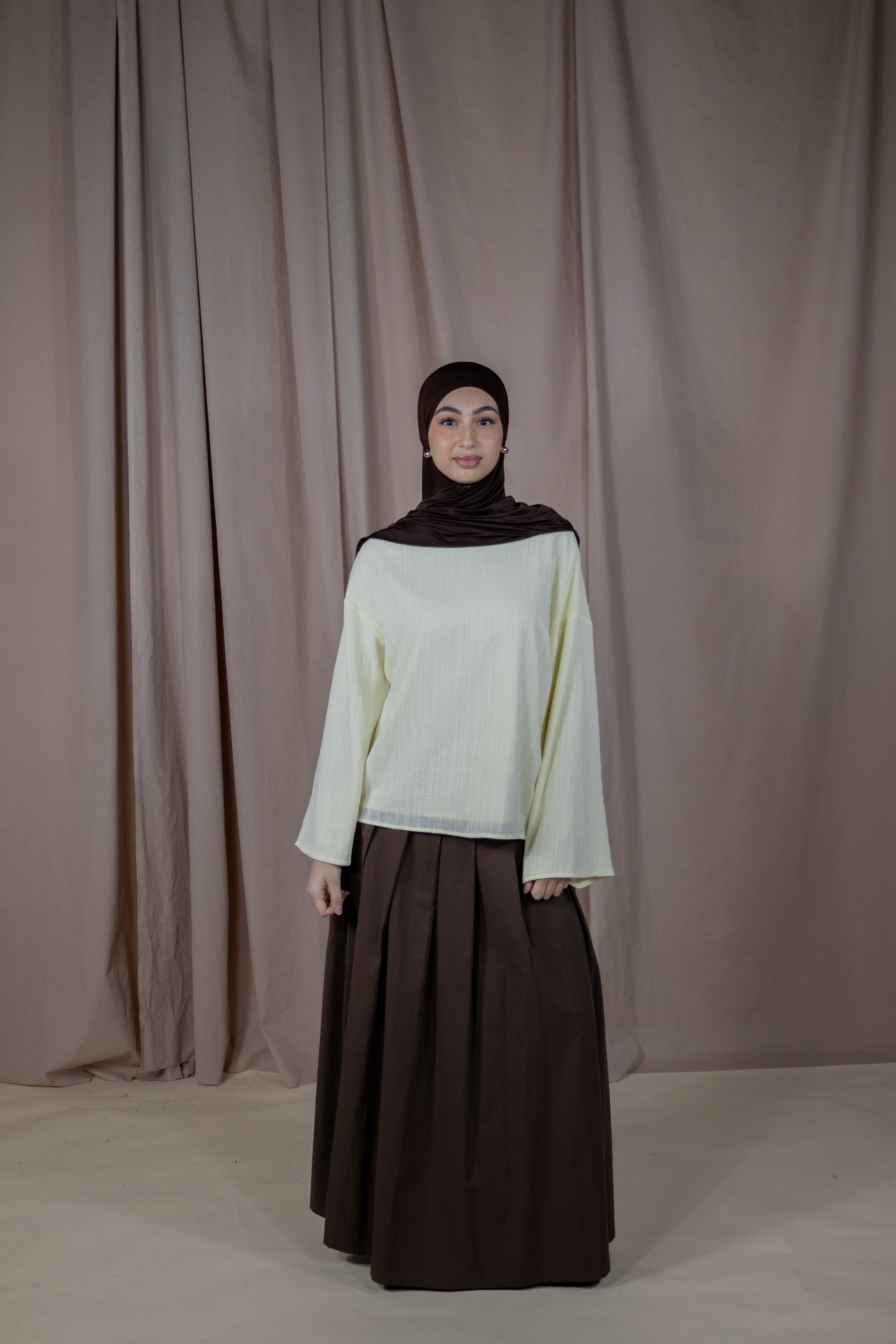 Haut texturé - Jaune