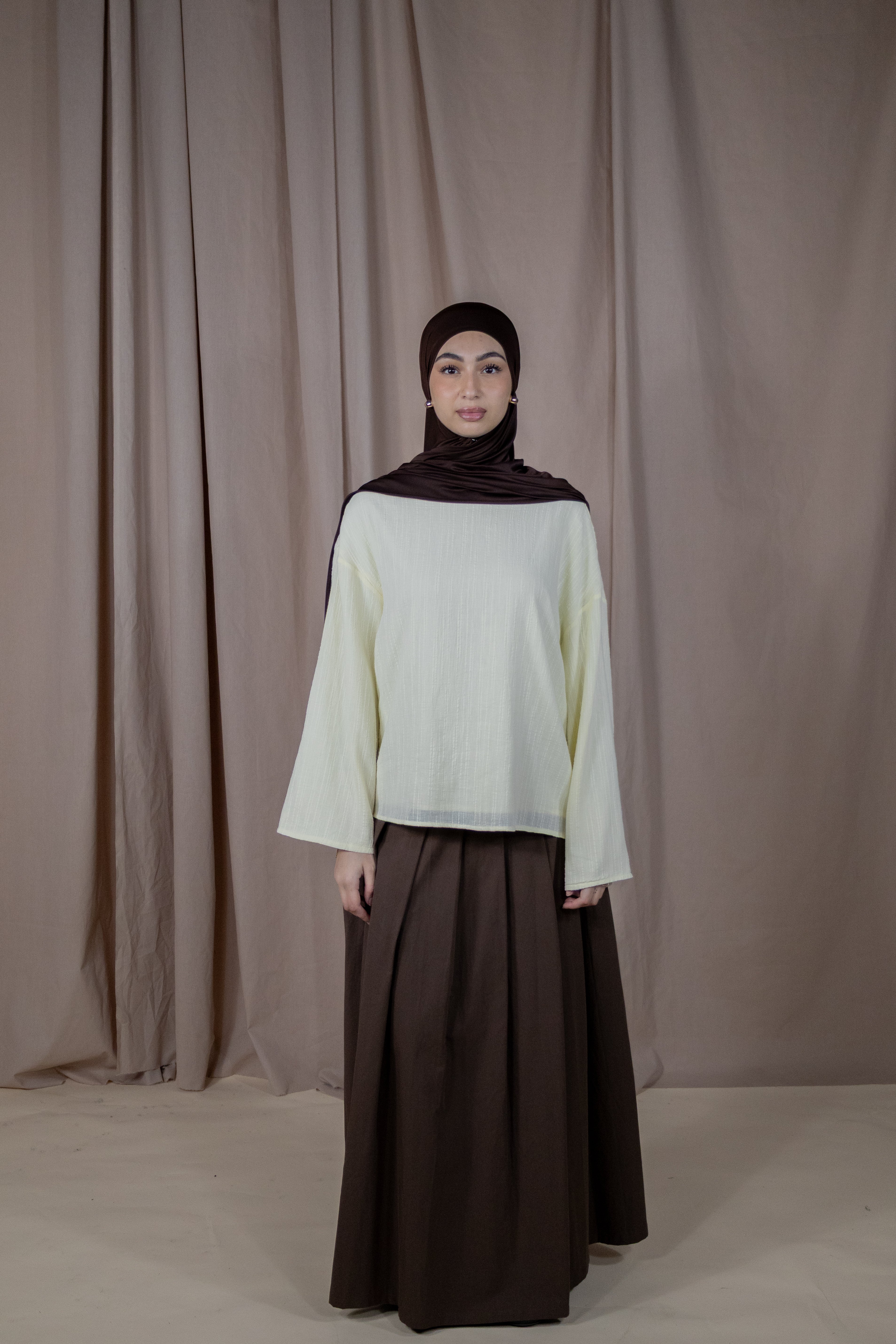 Haut texturé - Jaune