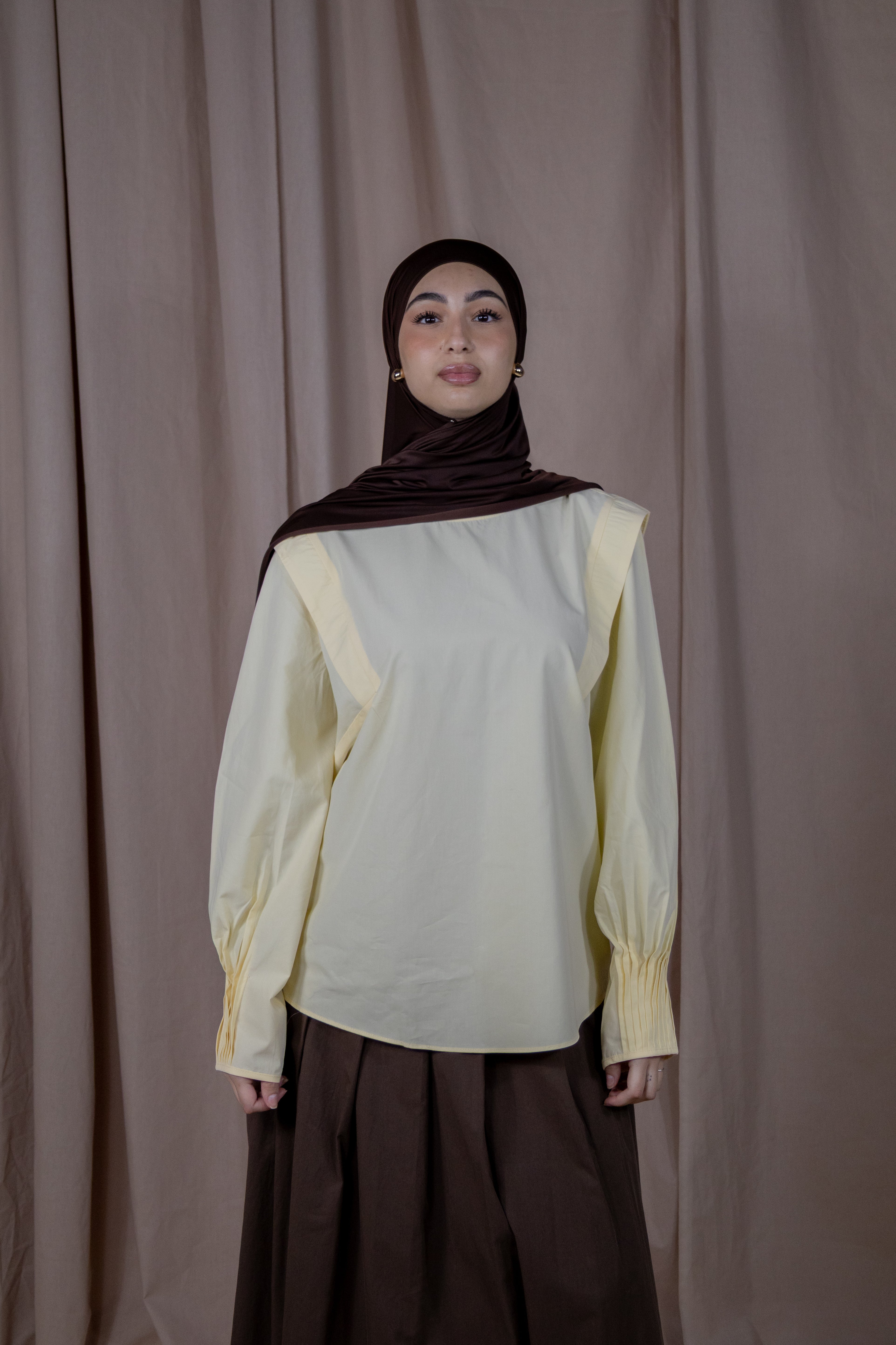 Haut structuré - Jaune