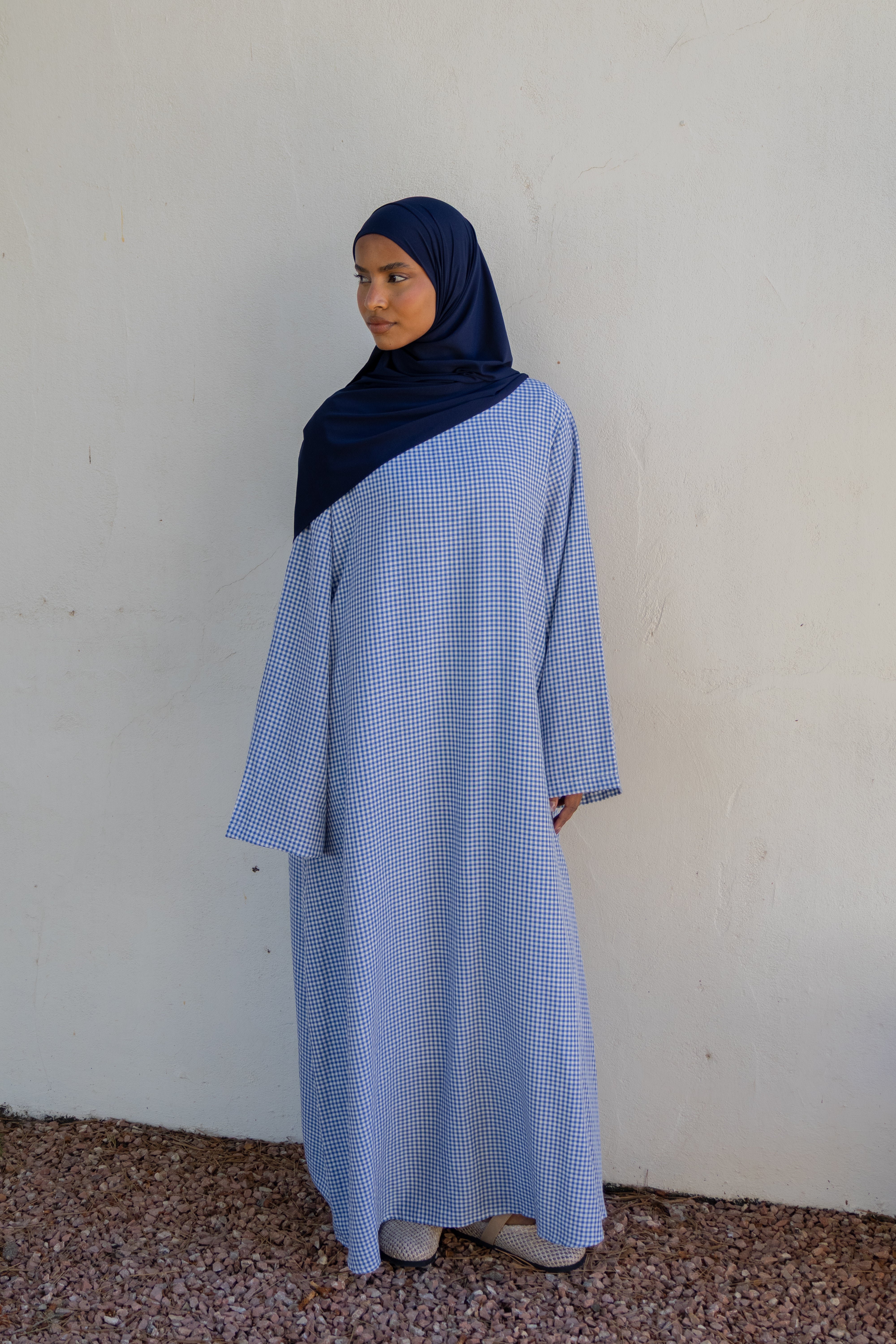 Robe simple vichy - Bleu