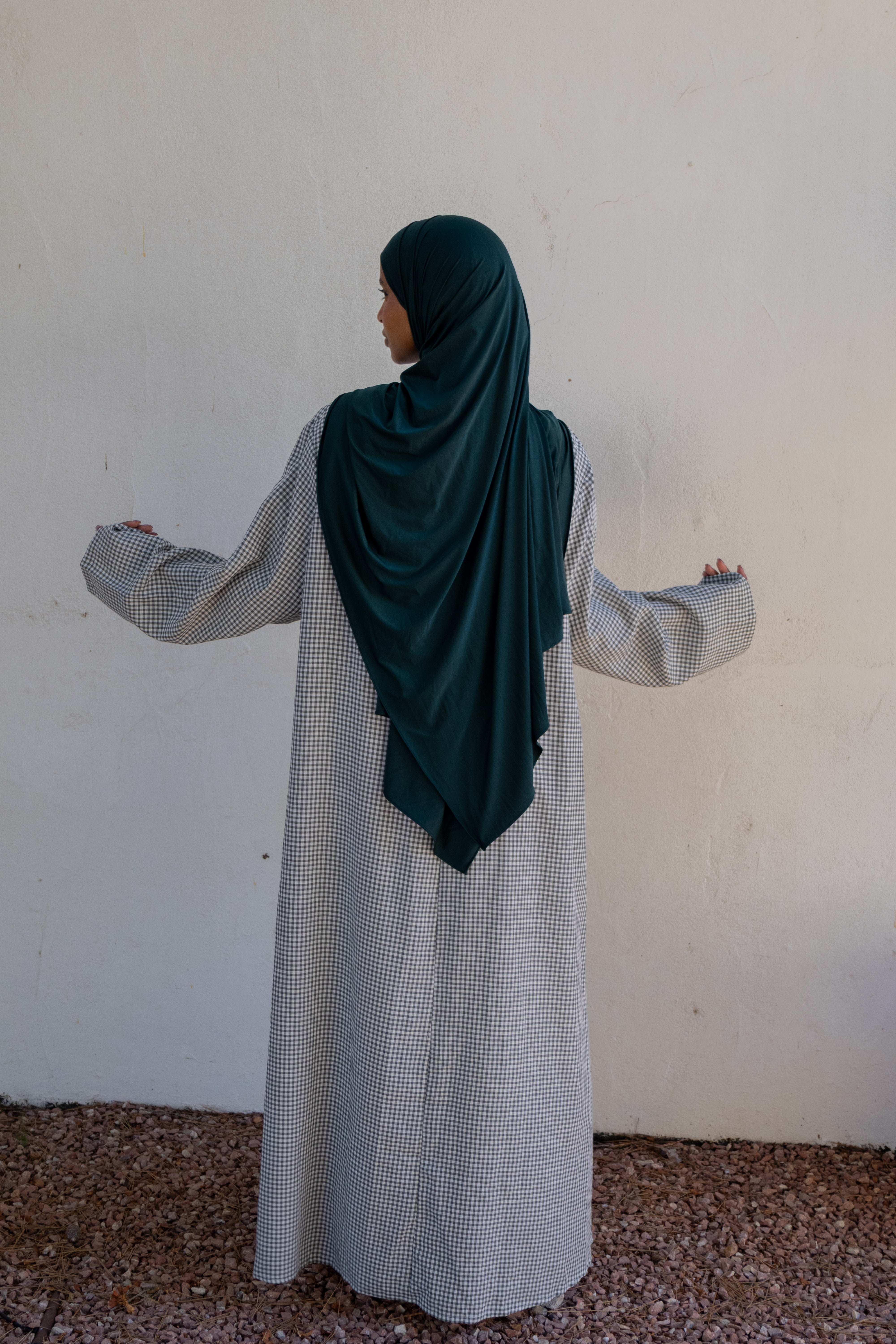 Robe simple vichy - Vert