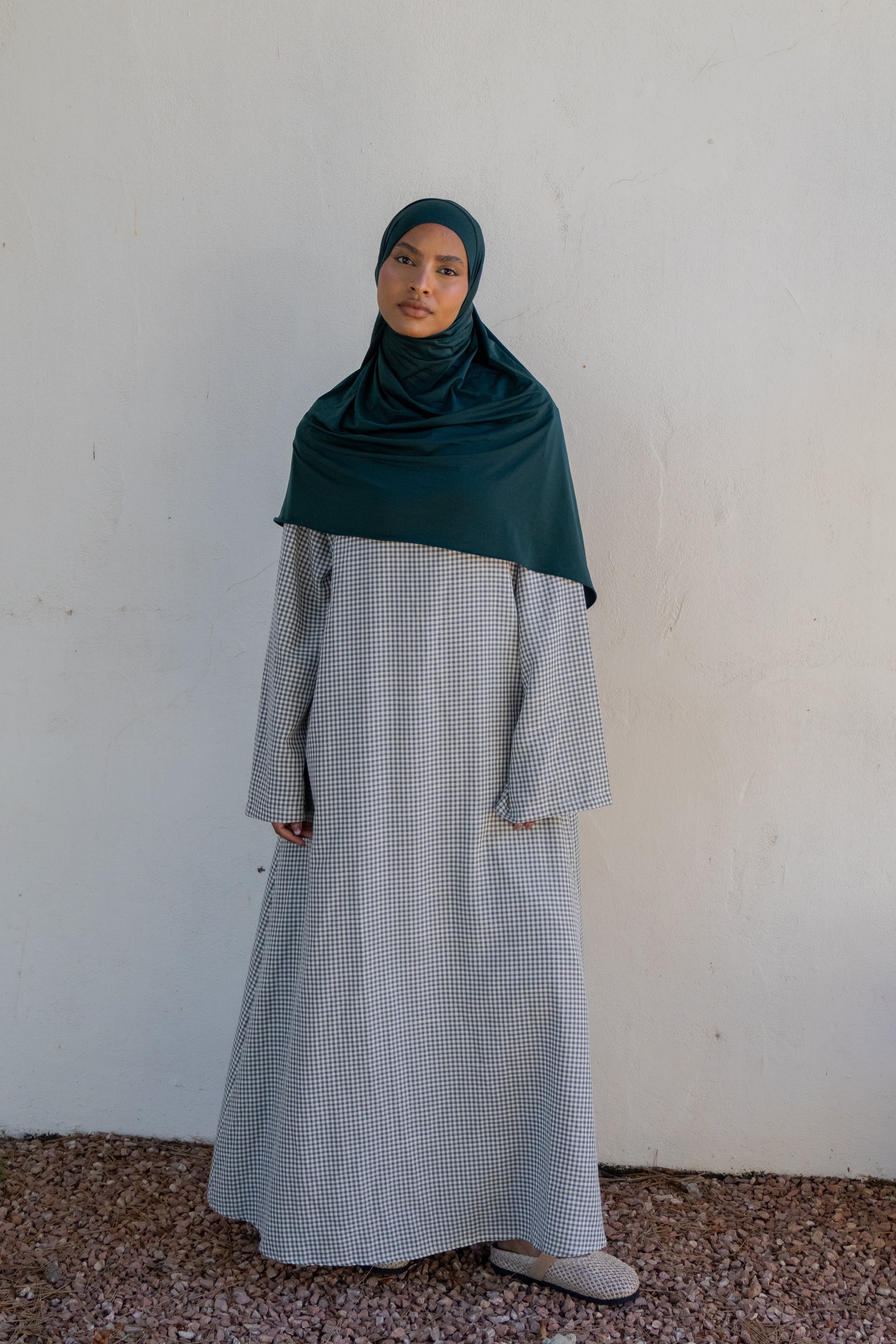 Robe simple vichy - Vert