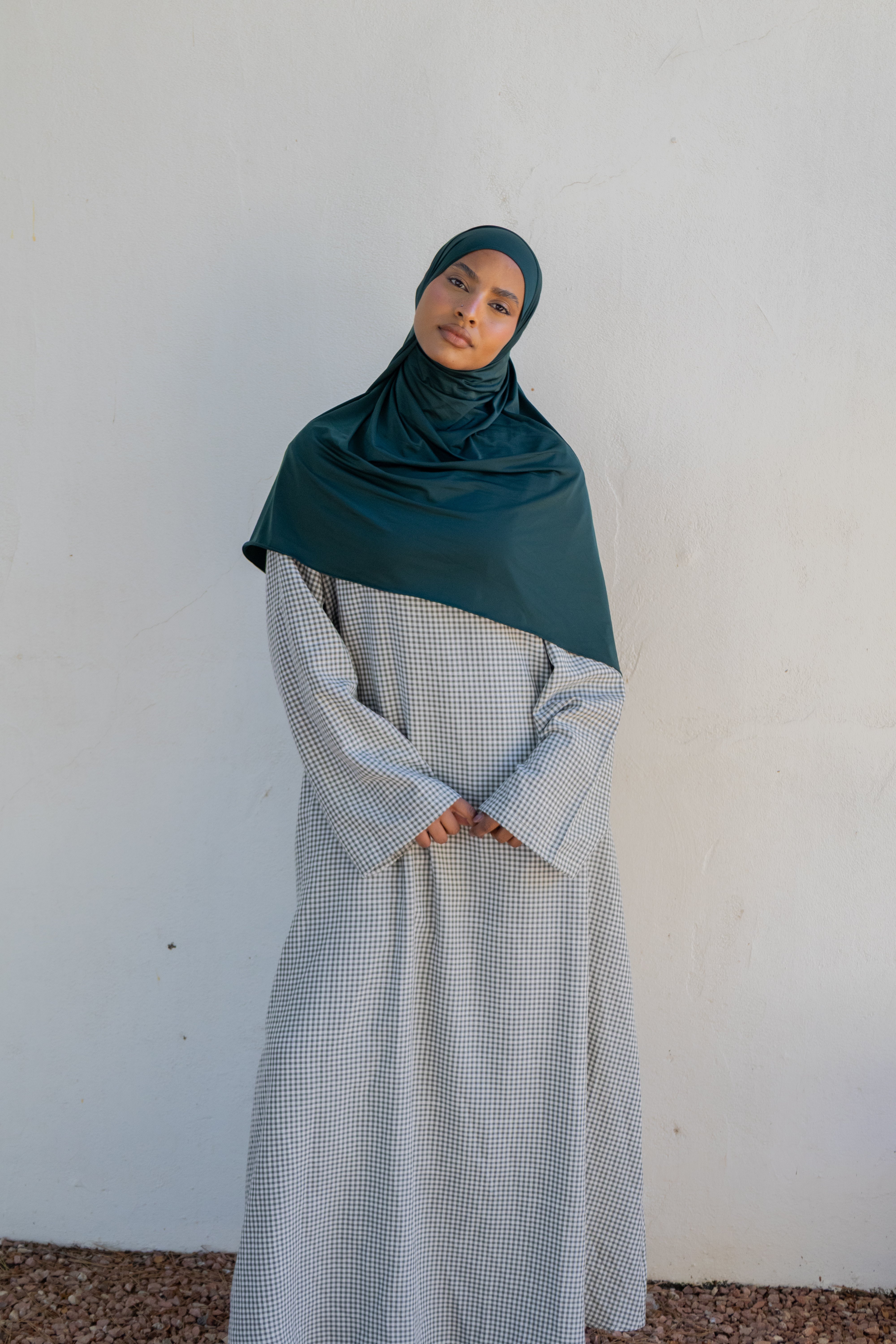 Robe simple vichy - Vert