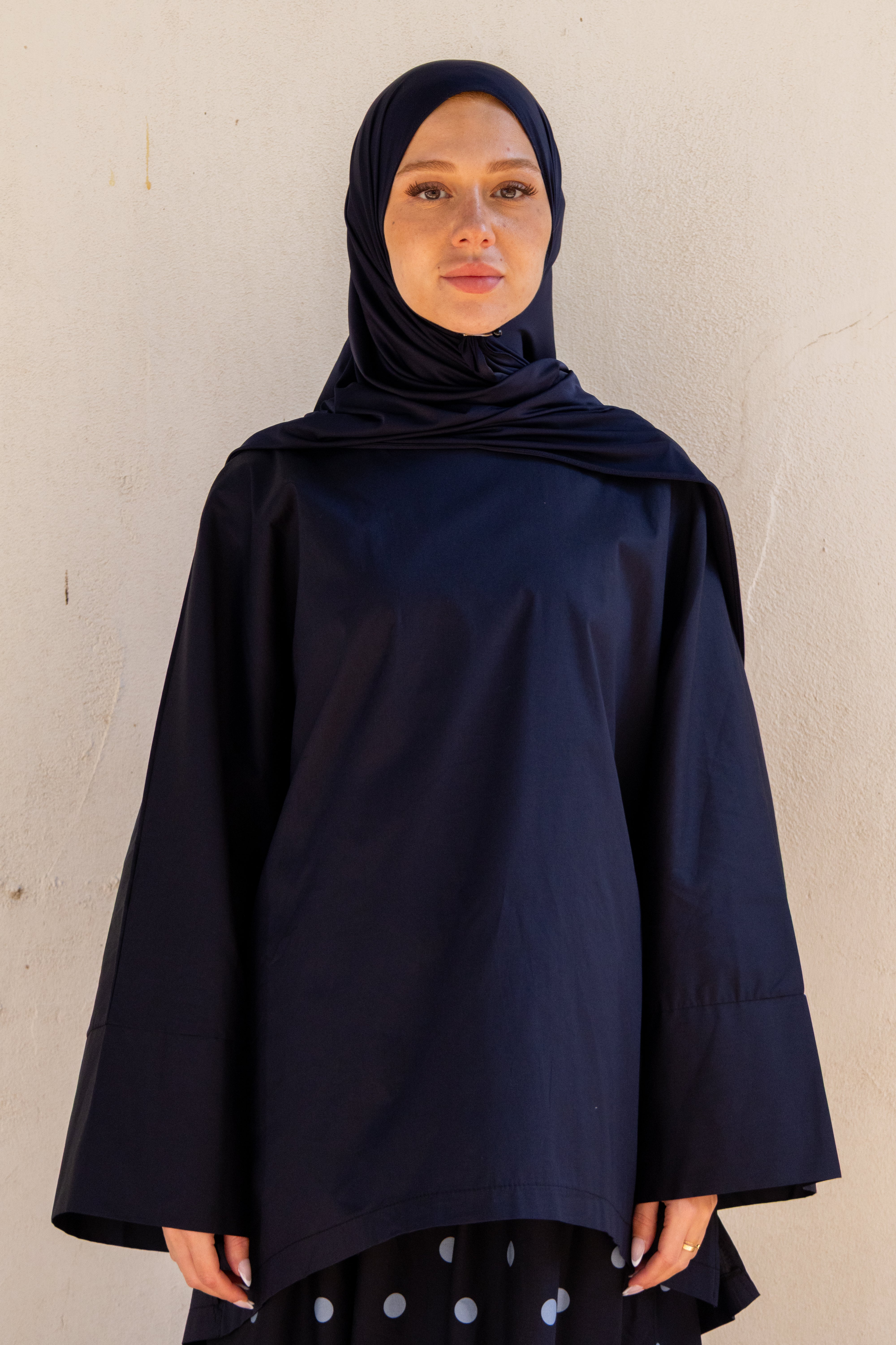 Haut NARA coton - Bleu marine