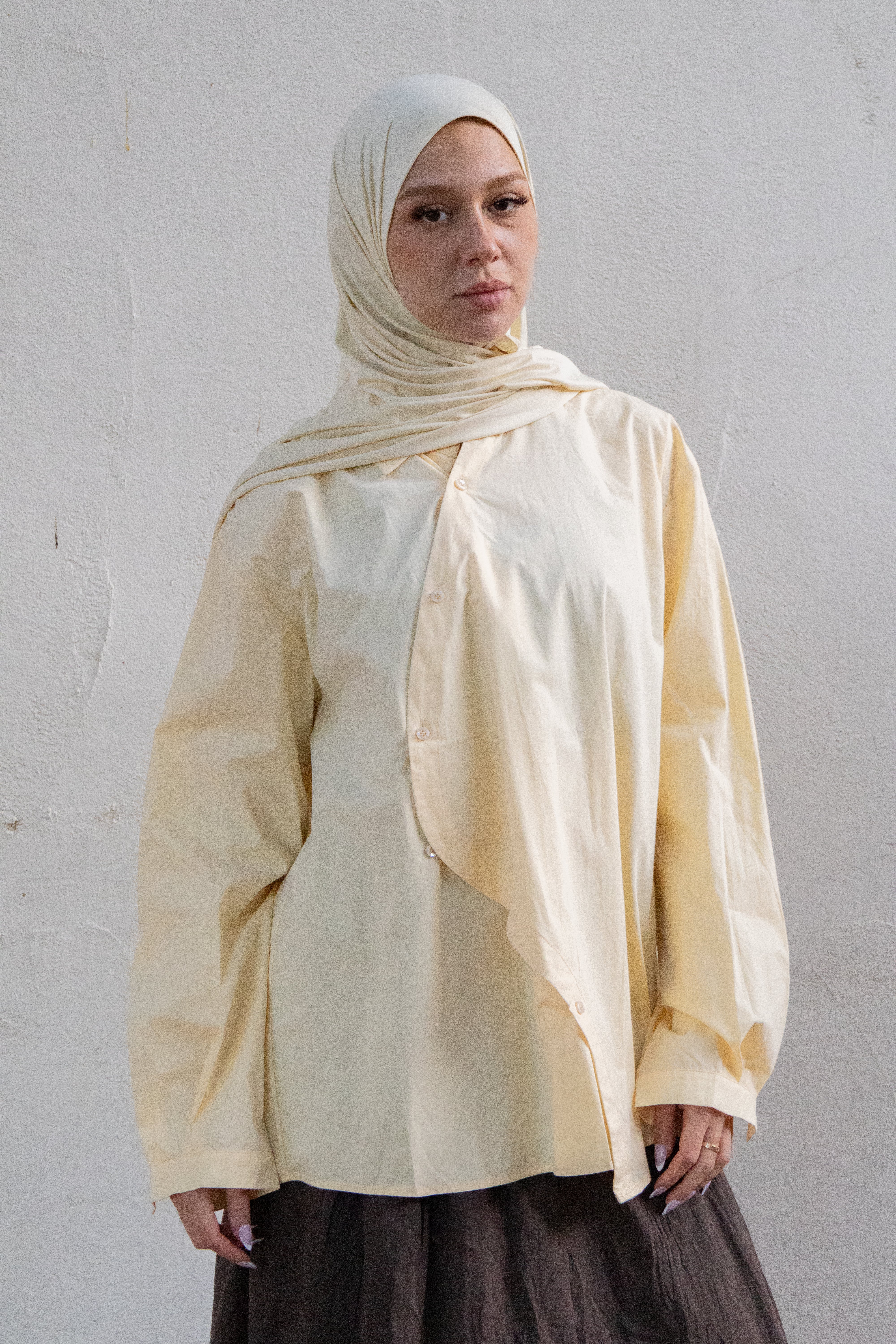 Chemise asymétrique - Beurre
