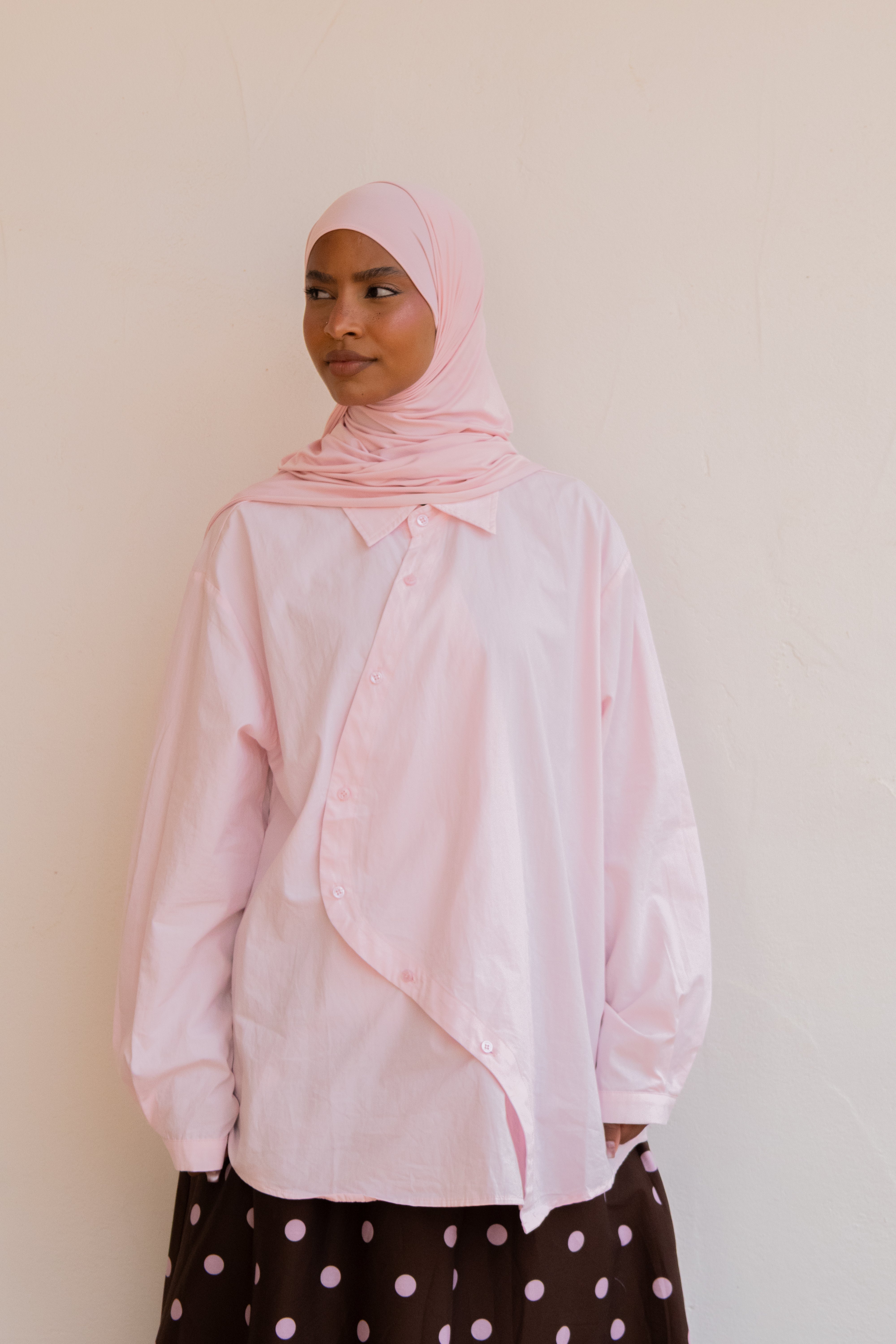 Chemise asymétrique - Rose