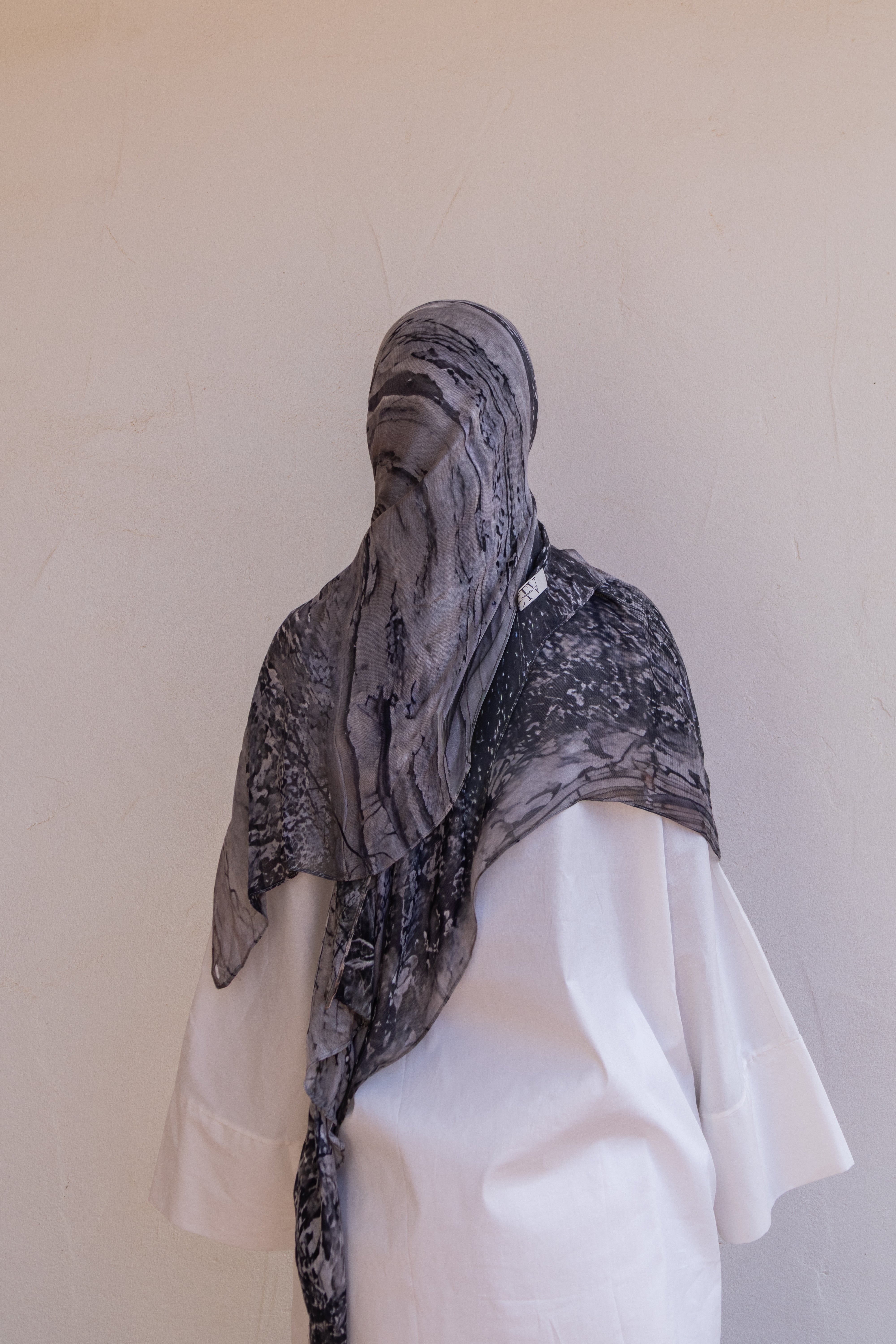 Hijab modal imprimé - Stone