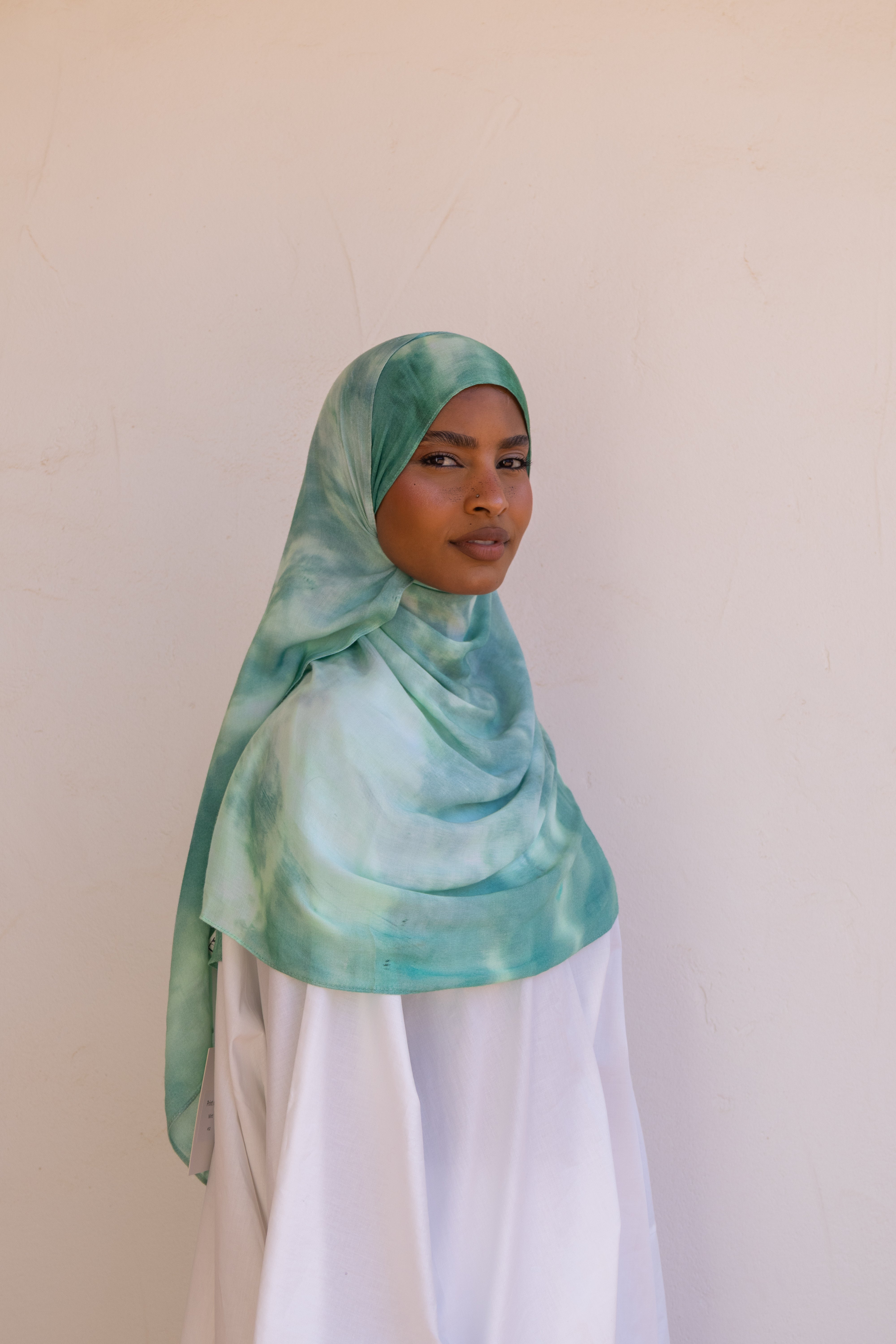 Hijab modal imprimé - Mint