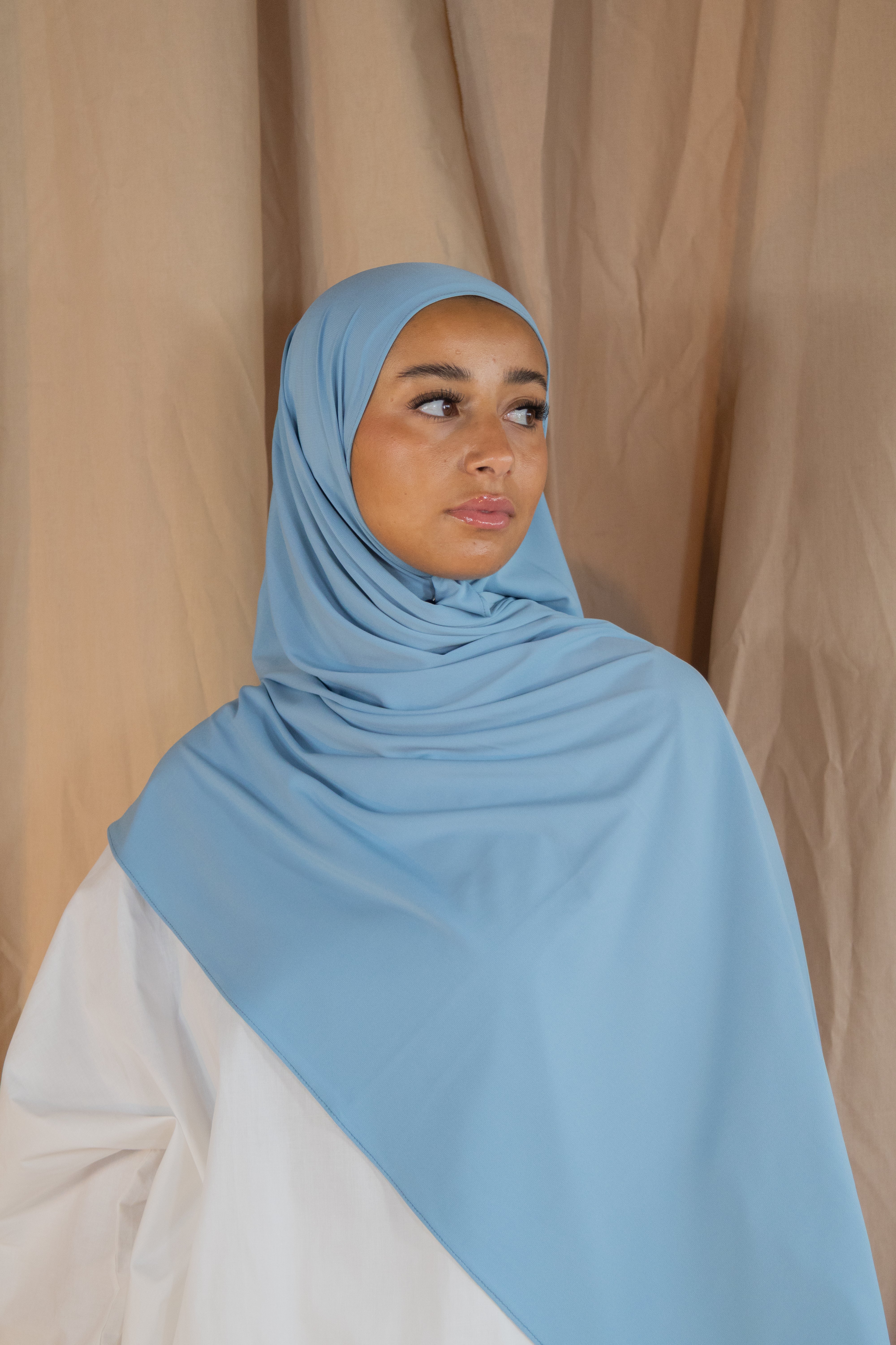 Hijab en jersey premium - Denim