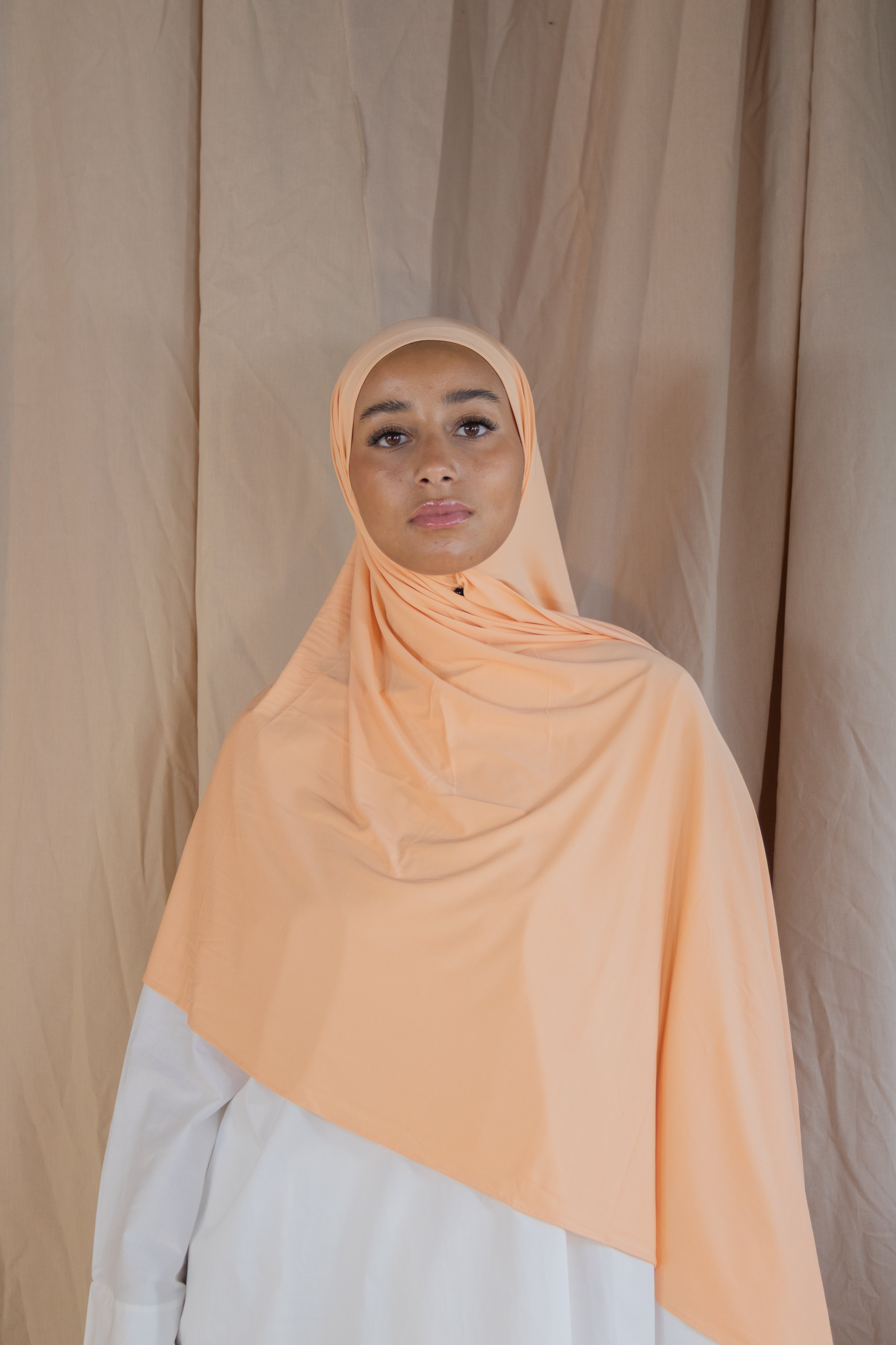 Hijab en jersey respirant - Melon