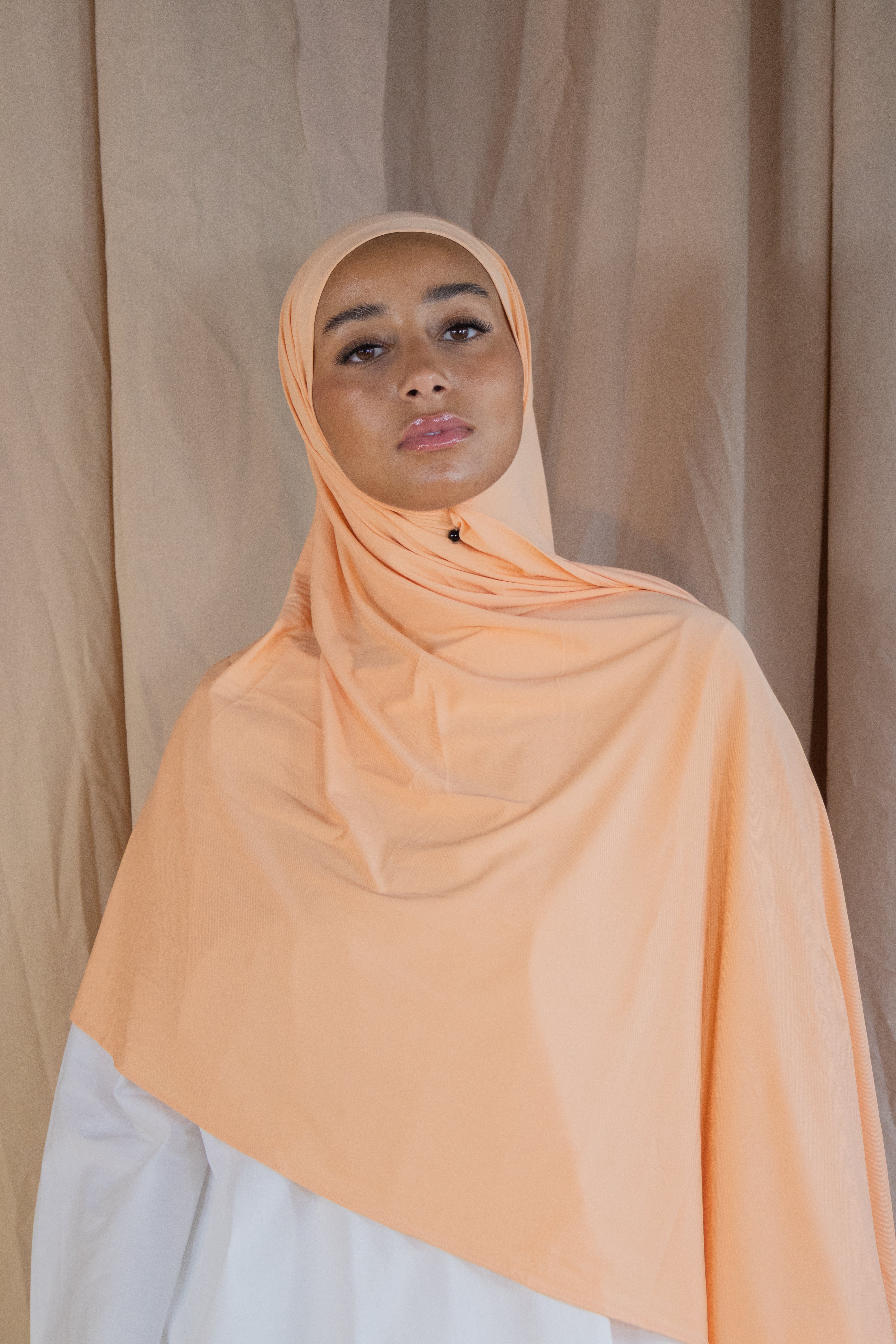 Hijab en jersey respirant - Melon