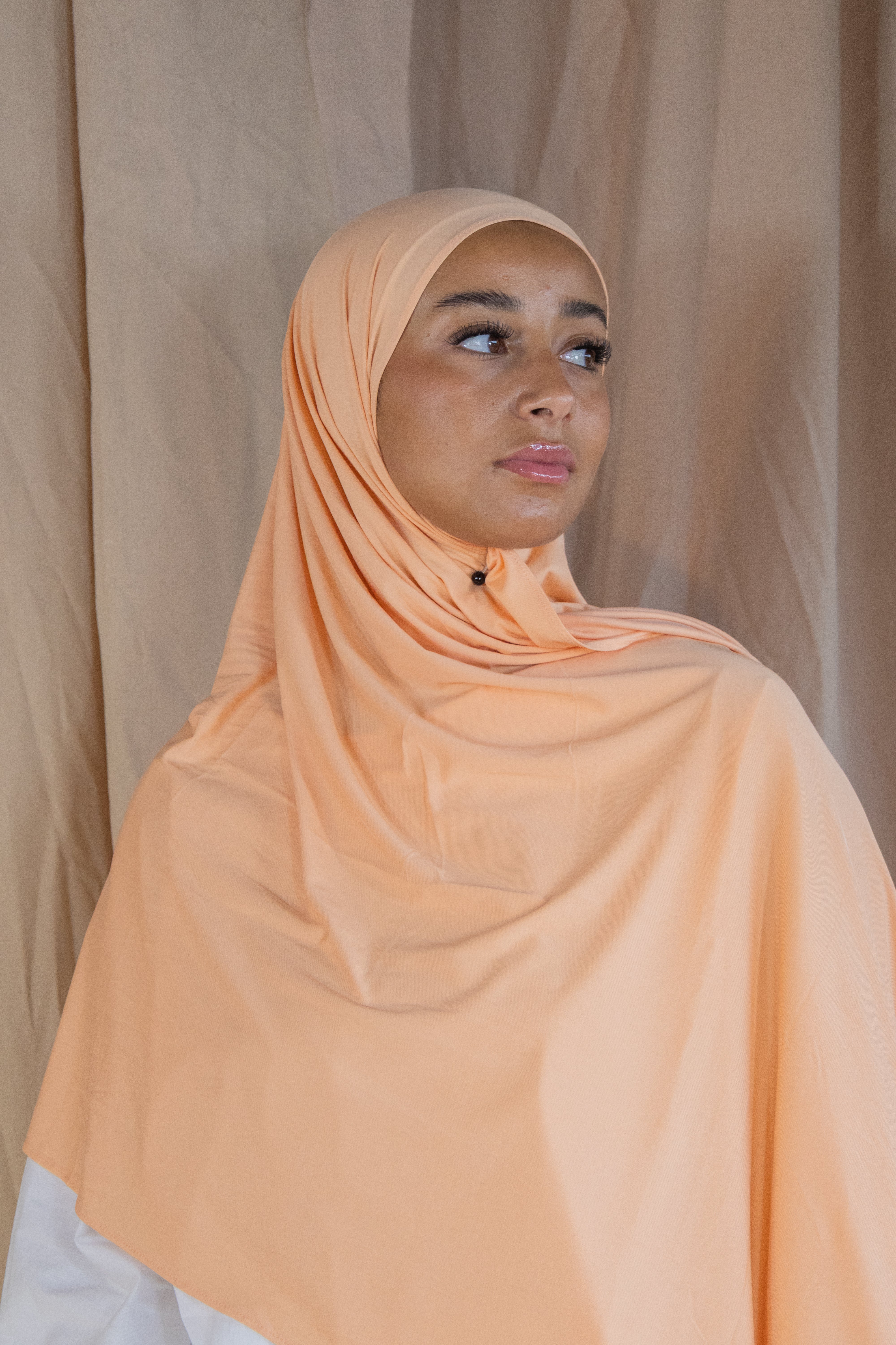 Hijab en jersey respirant - Melon