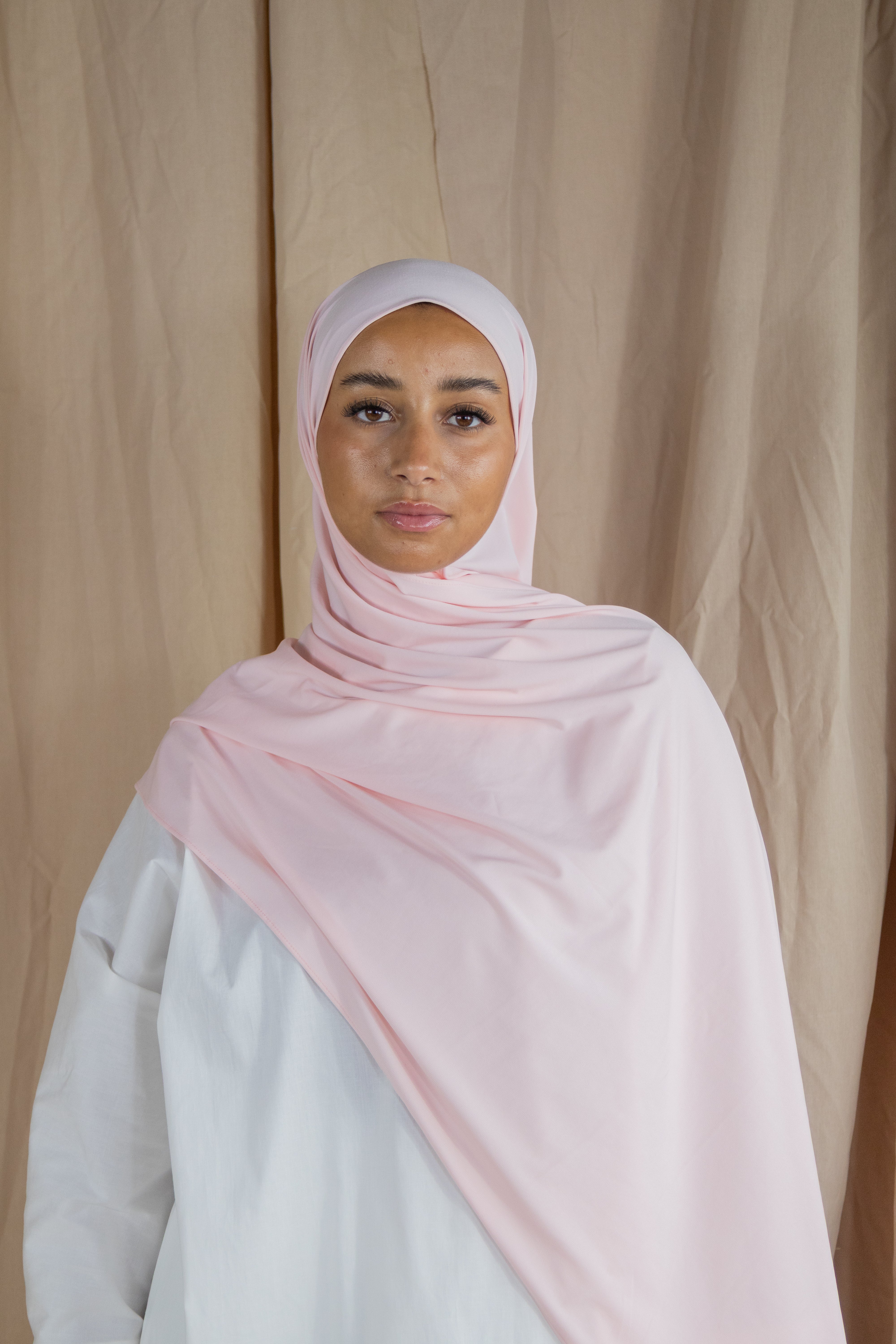 Hijab en jersey premium - Blush