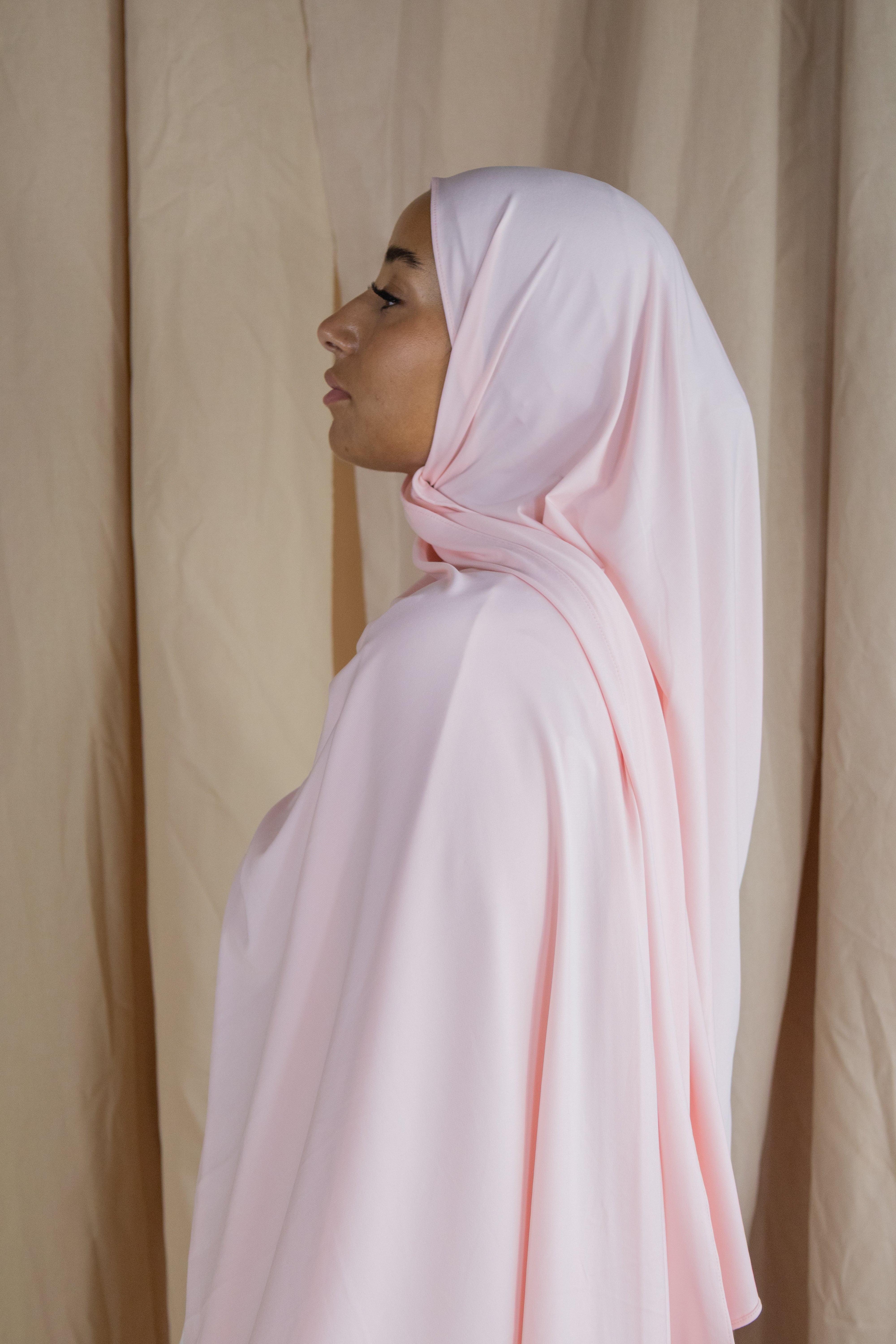 Hijab en jersey premium - Blush