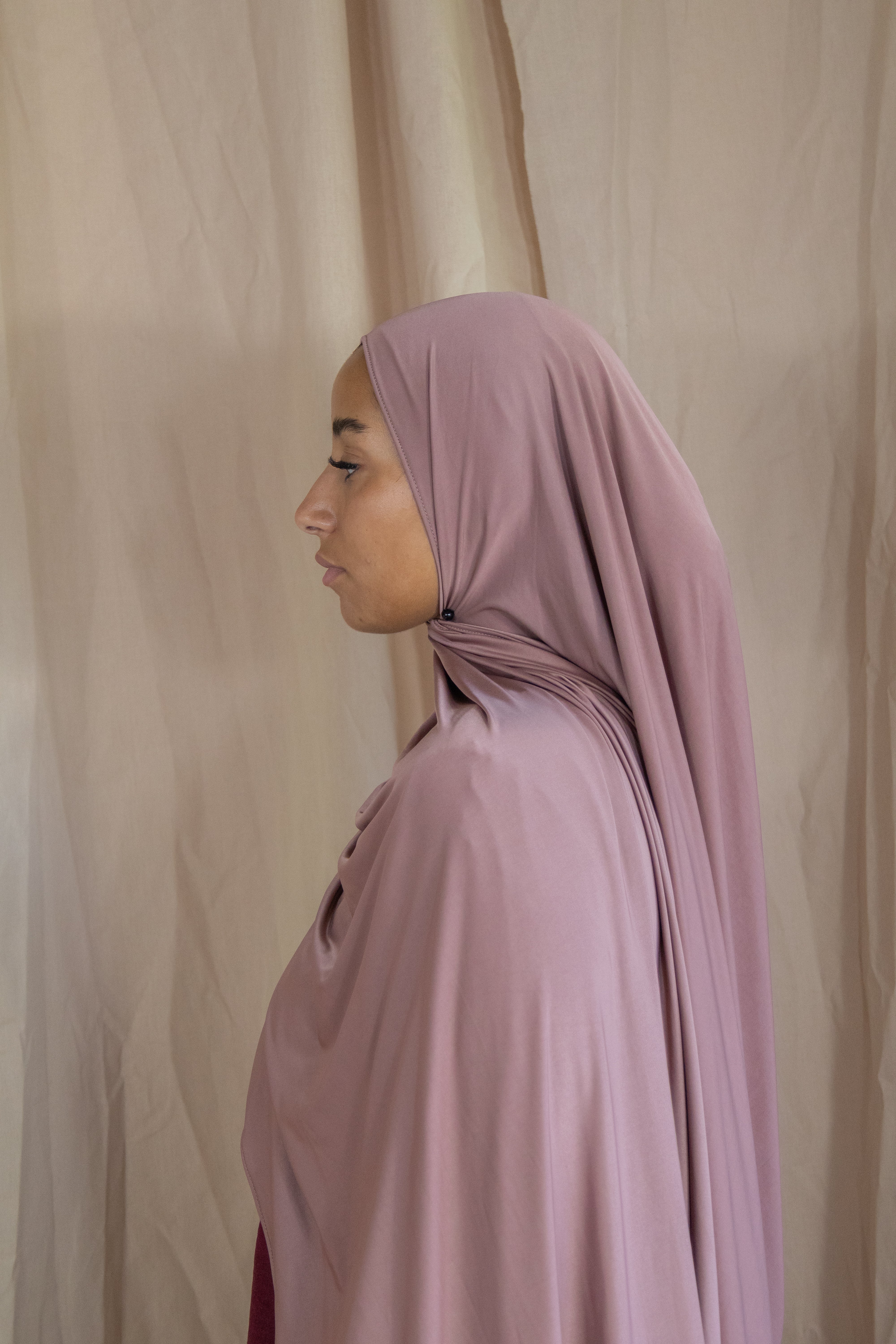 Hijab en jersey respirant - Lila