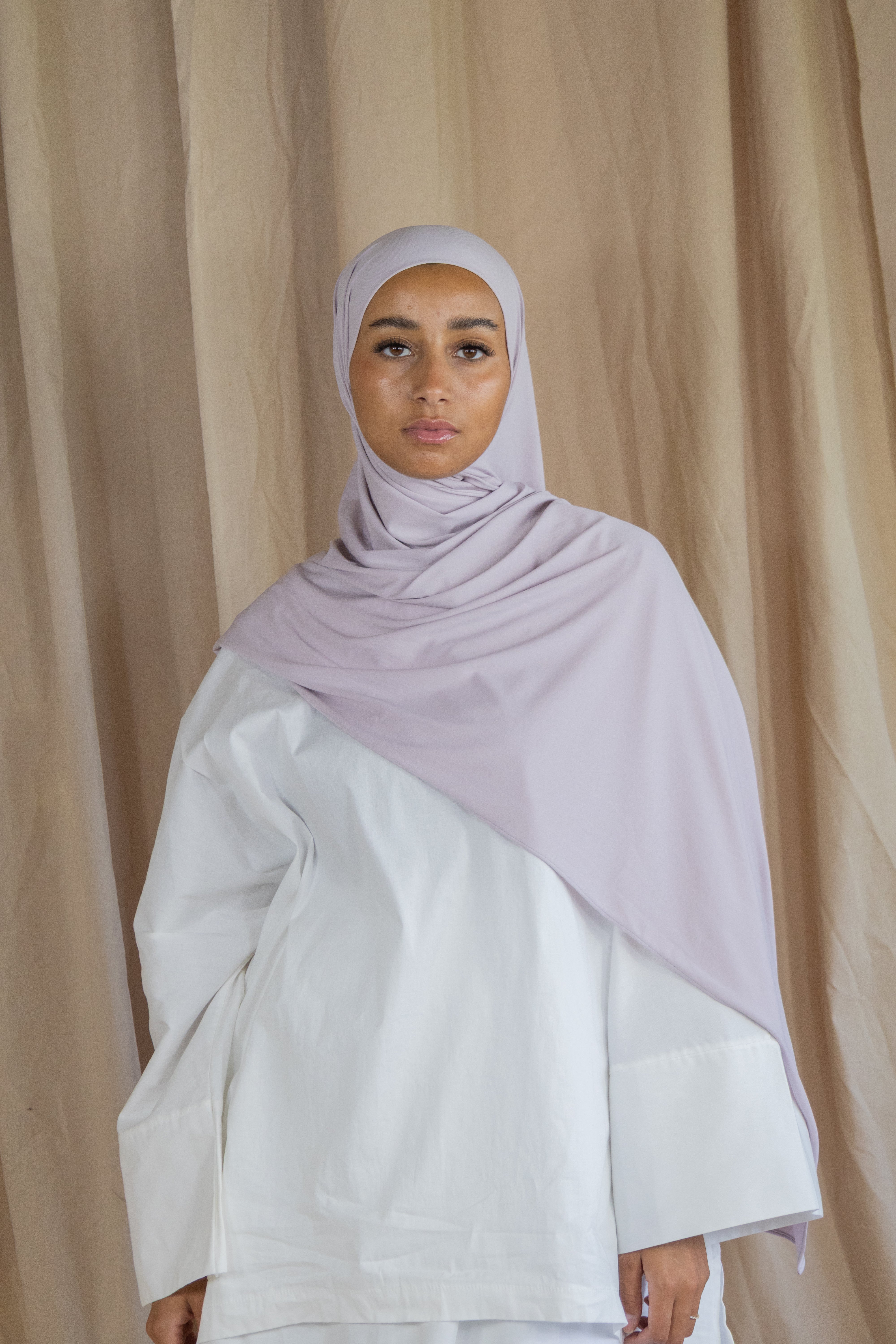 Hijab en jersey fluide - Lilac