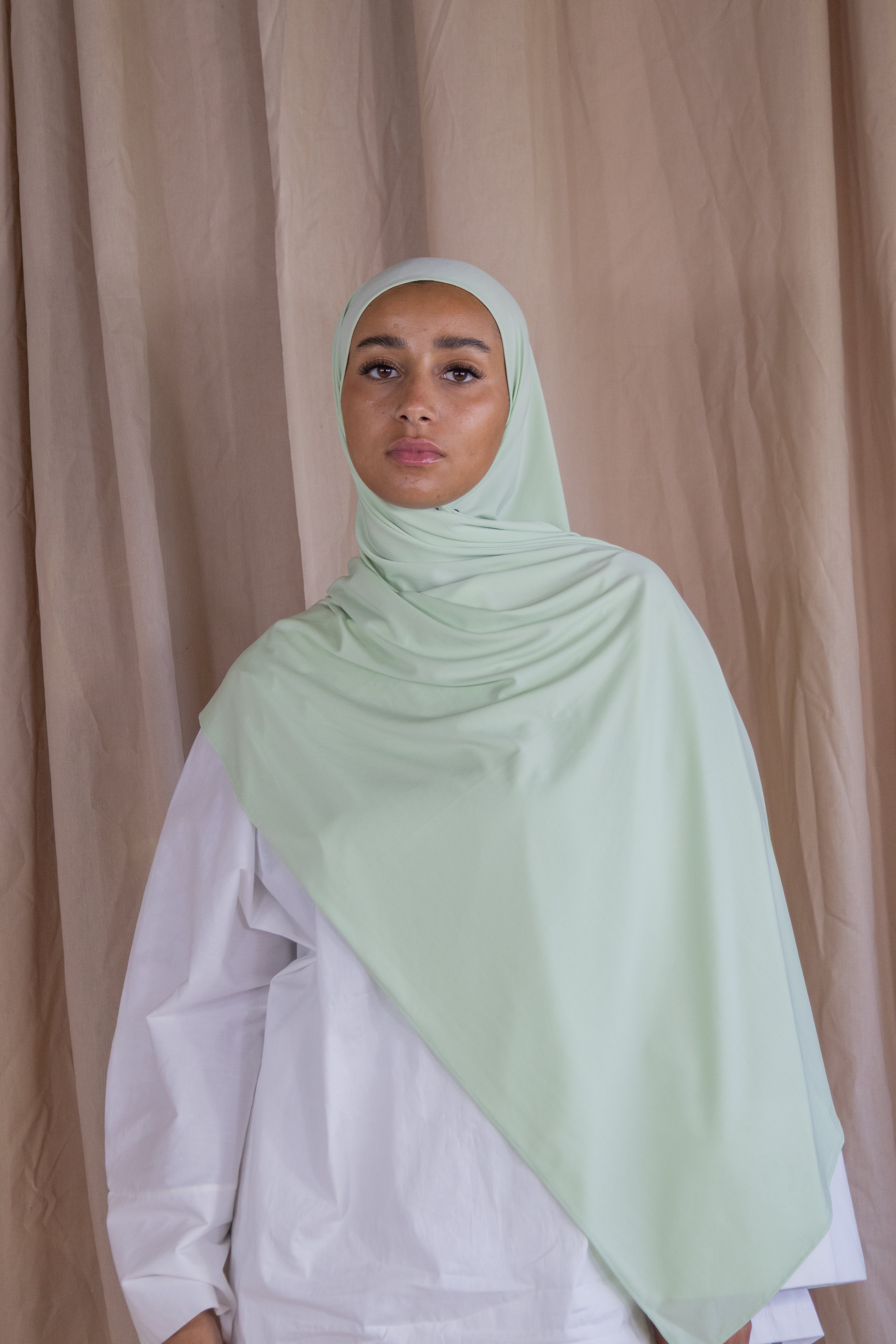 Hijab en jersey premium - Lime