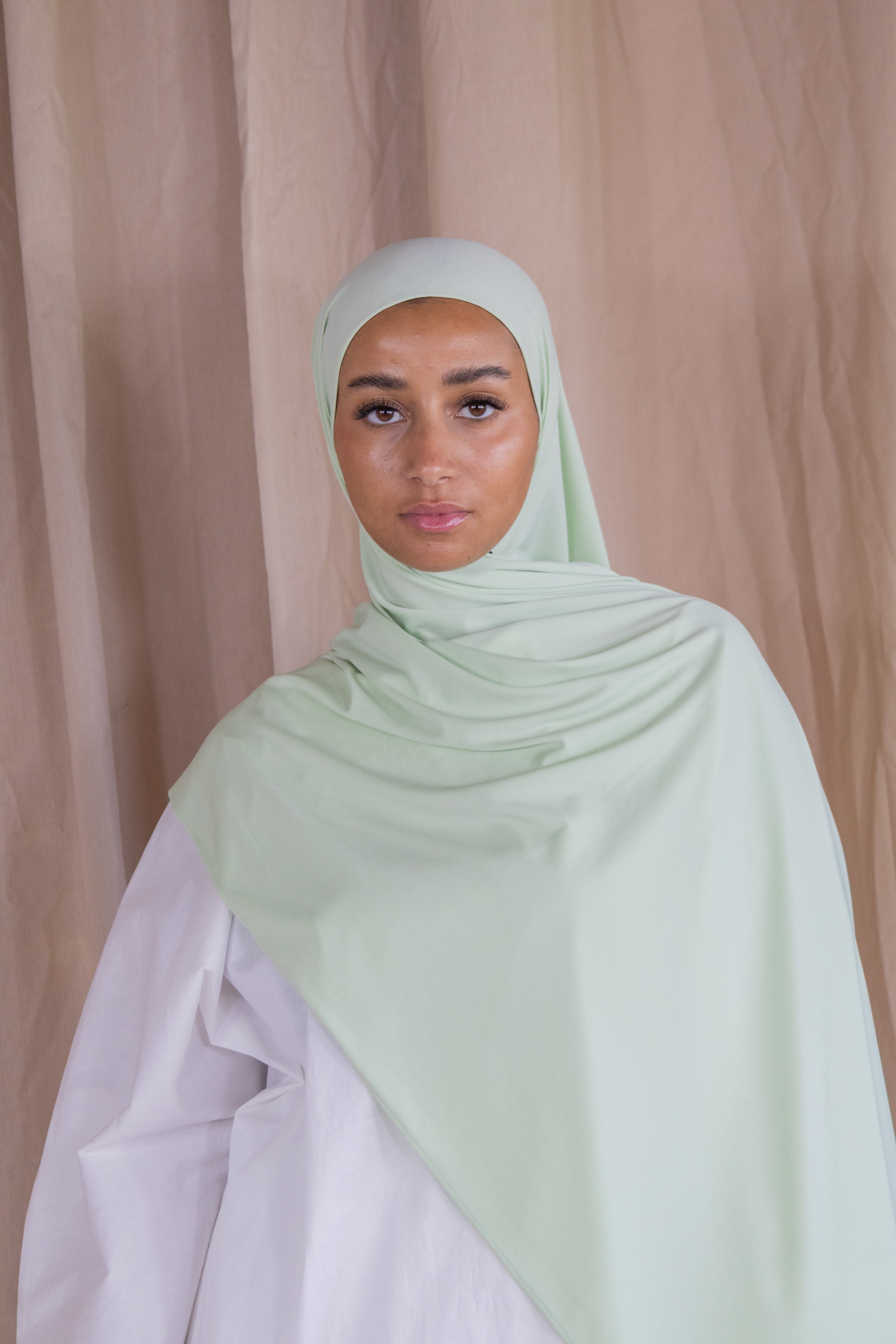 Hijab en jersey premium - Lime