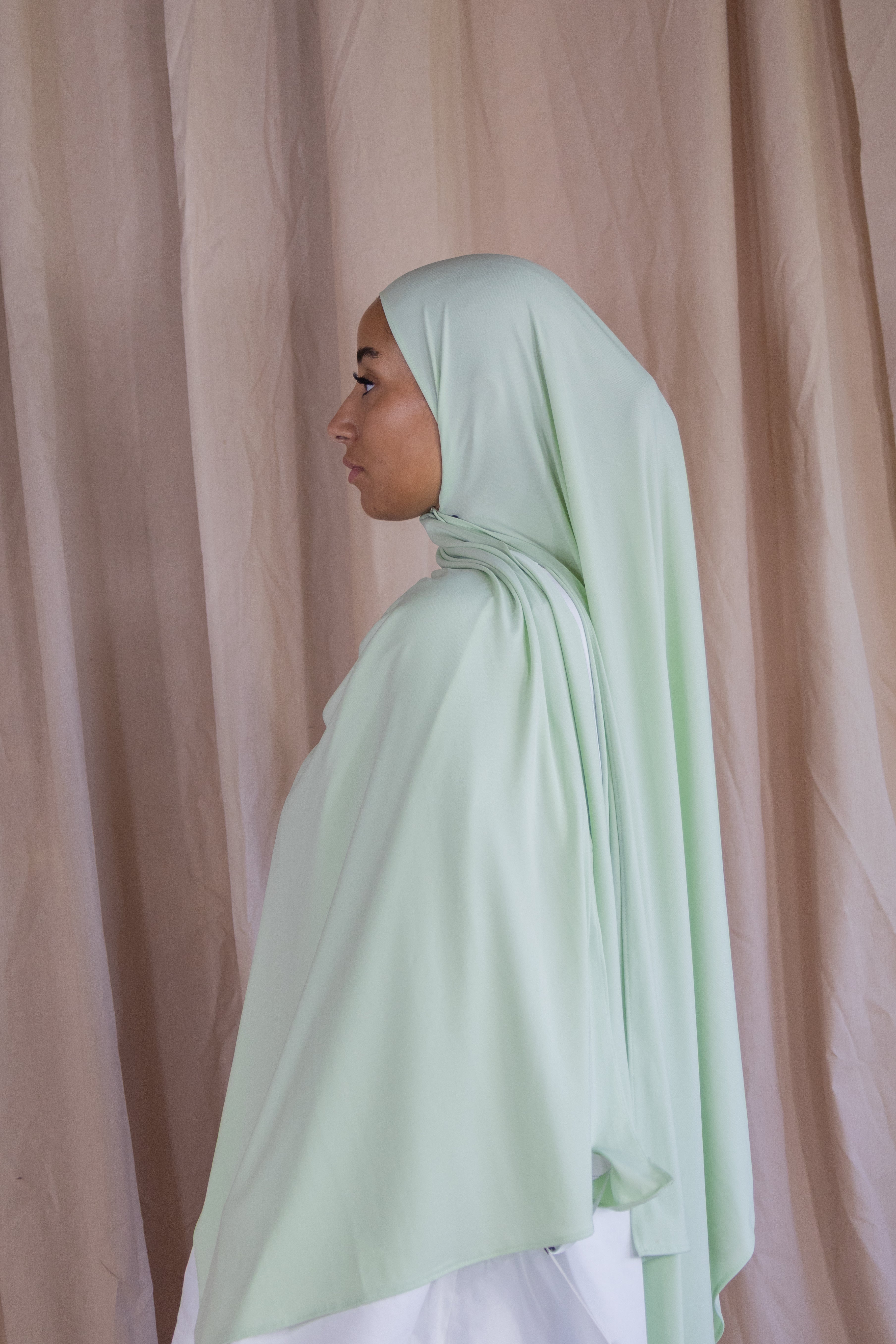 Hijab en jersey premium - Lime