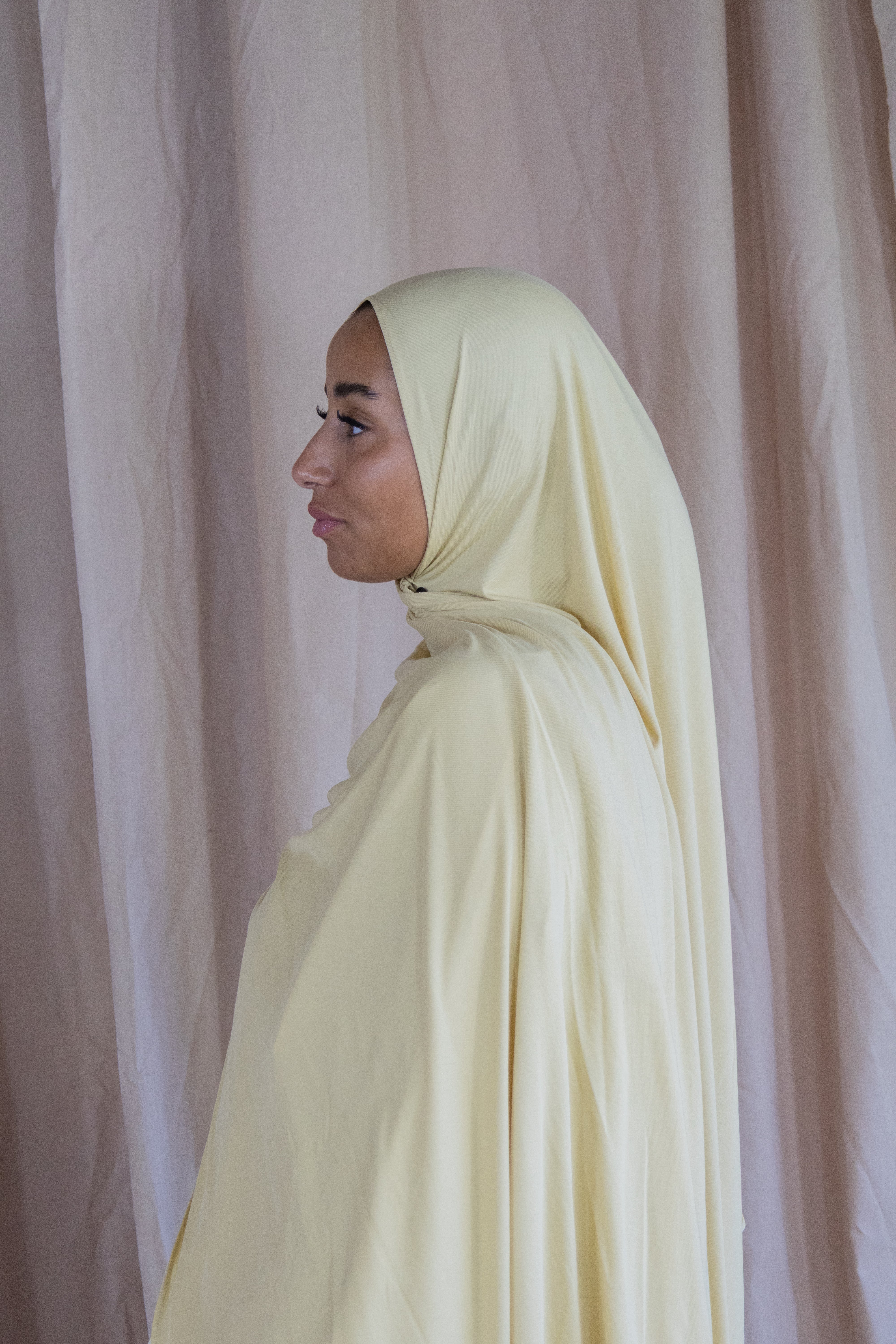 Hijab en jersey respirant - Butter
