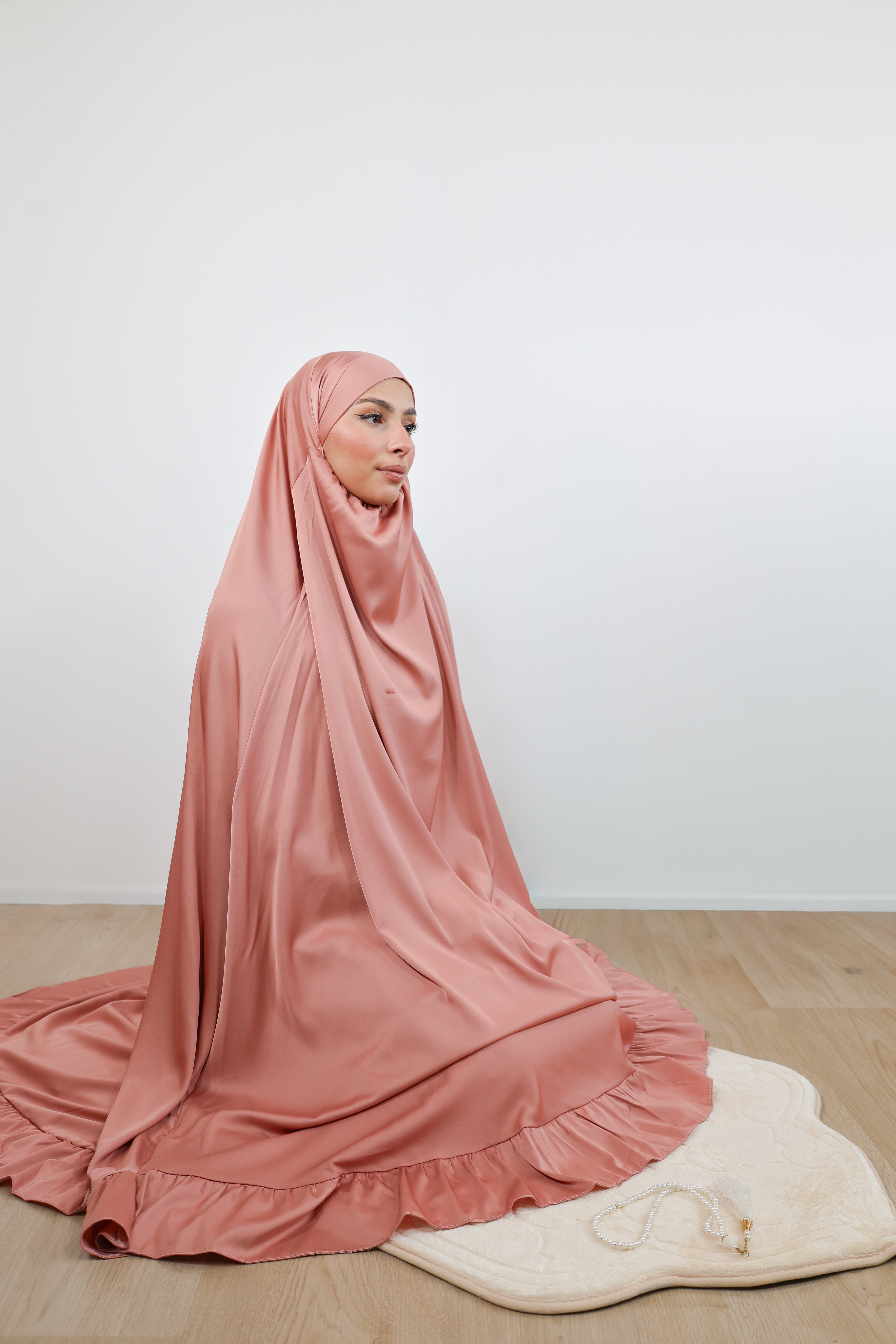 Ensemble de prière satiné - Rose gold