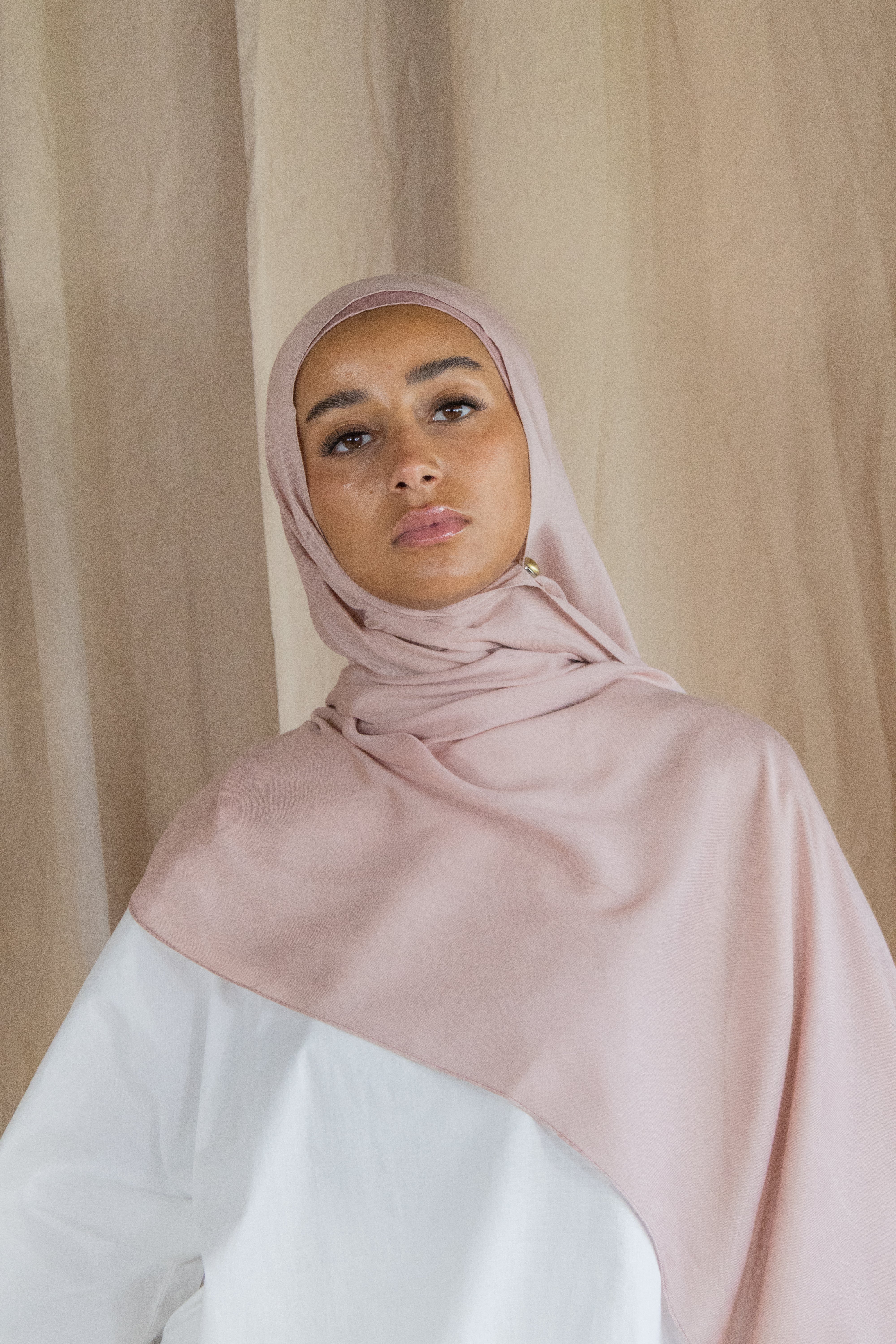 Hijab en modal - Blush